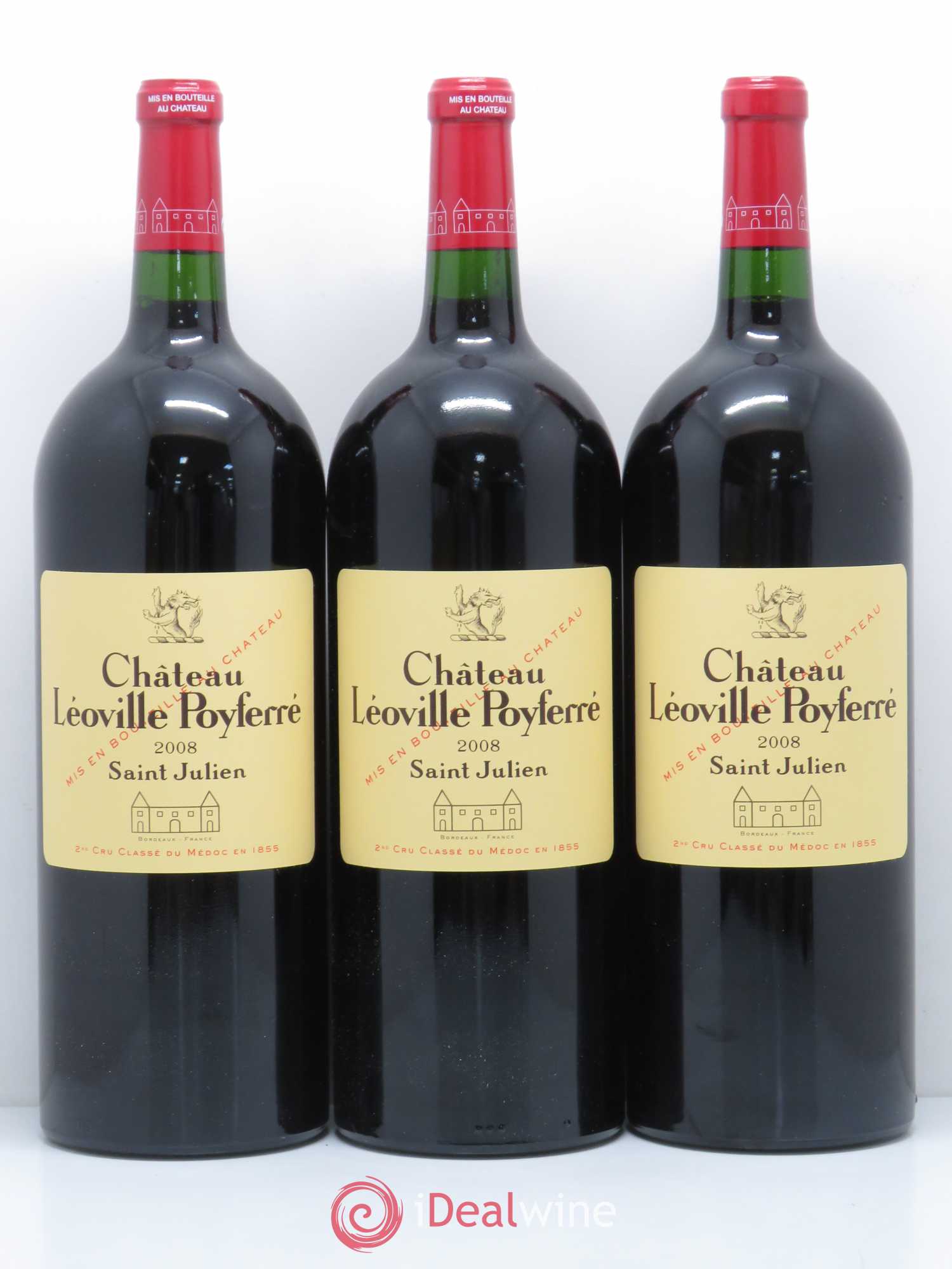 Château Léoville Poyferré 2ème Grand Cru Classé 2008 - Lot de 6 magnums - 1