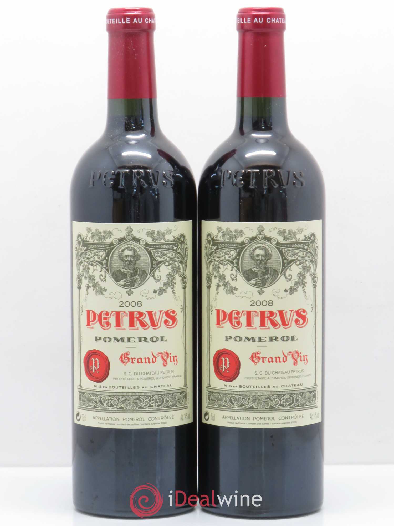 Petrus 2008 - Lot de 2 bouteilles - 0