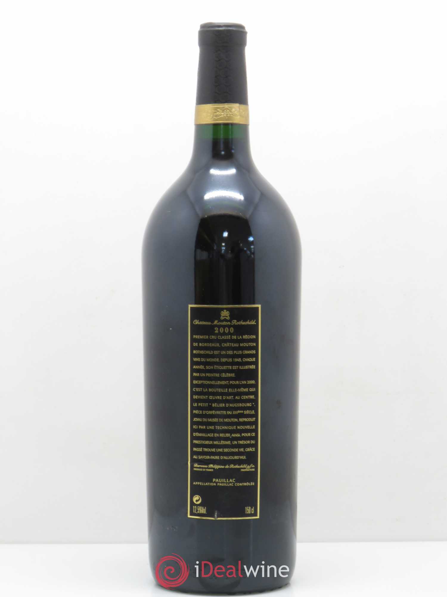 Château Mouton Rothschild 1er Grand Cru Classé 2000 - Lot de 1 magnum - 1