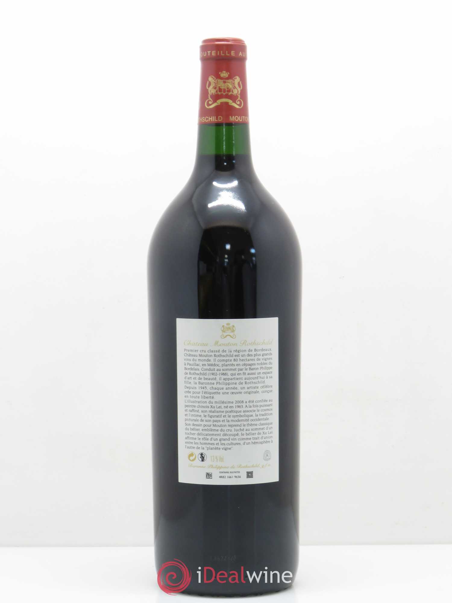 Château Mouton Rothschild 1er Grand Cru Classé 2008 - Lot de 1 magnum - 1