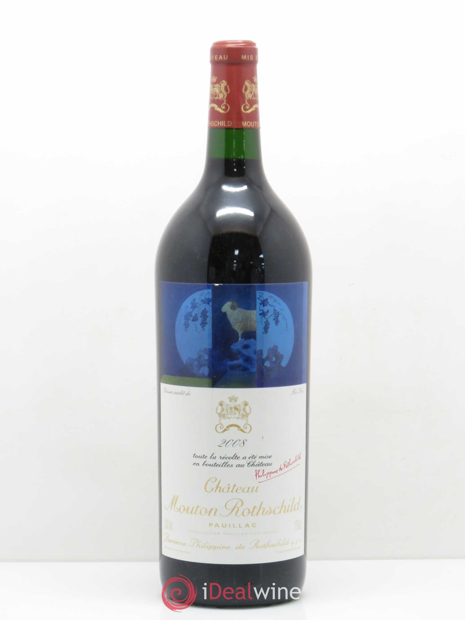 Château Mouton Rothschild 1er Grand Cru Classé 2008 - Lot de 1 magnum - 0