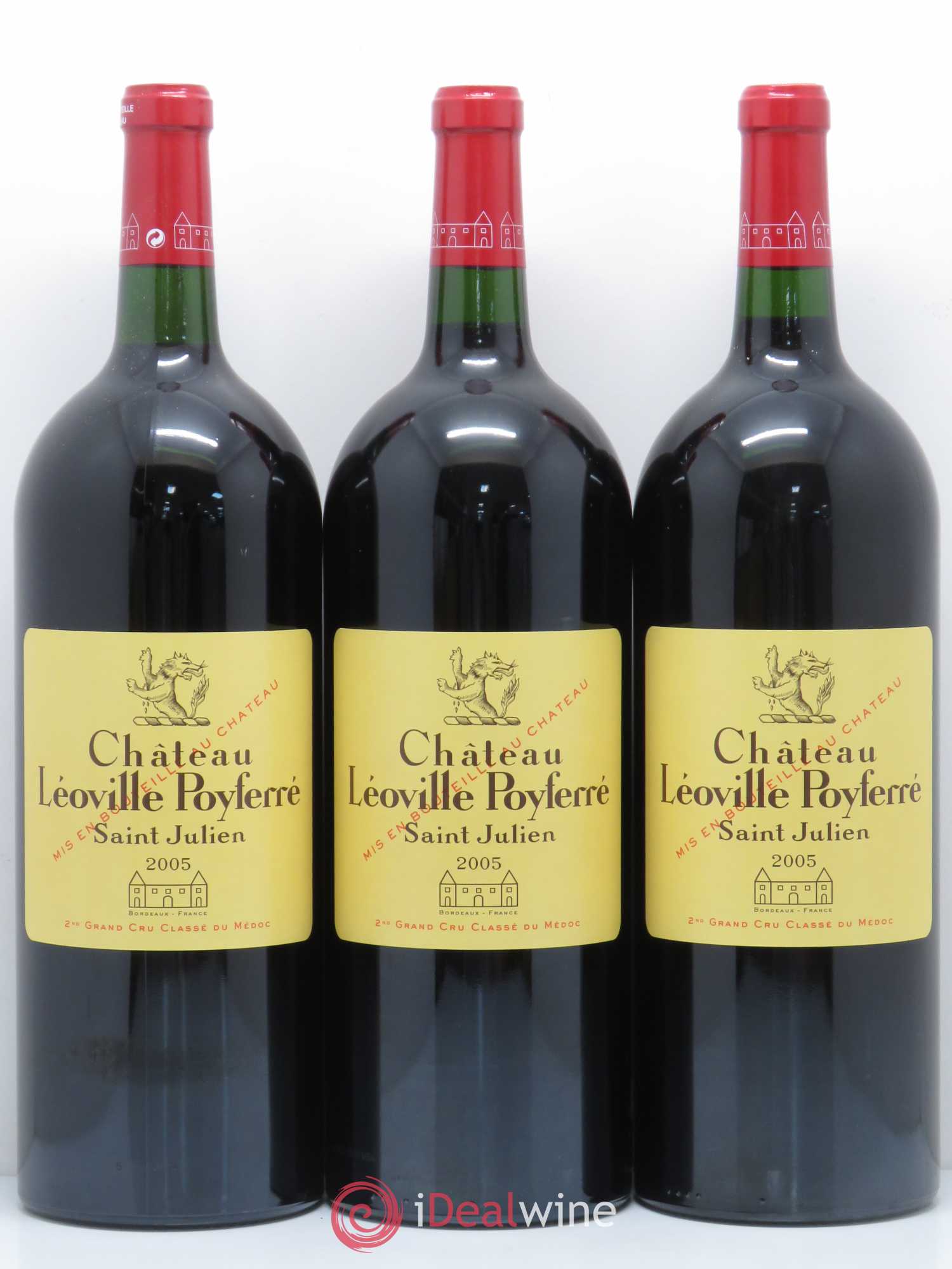 Château Léoville Poyferré 2ème Grand Cru Classé 2005 - Lot de 6 magnums - 1