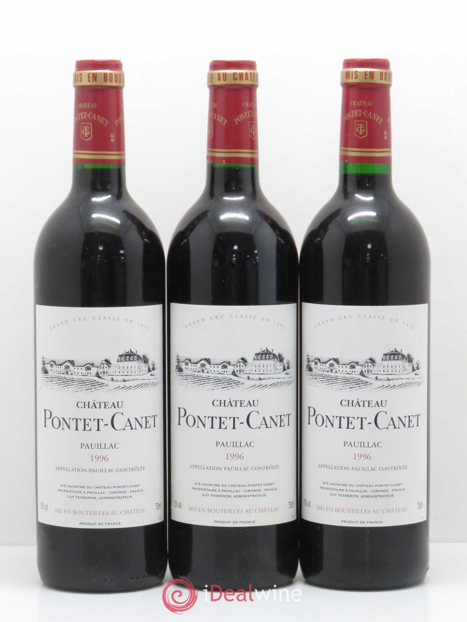 Château Pontet Canet 5ème Grand Cru Classé 1996 - Lot de 12 bouteilles - 2