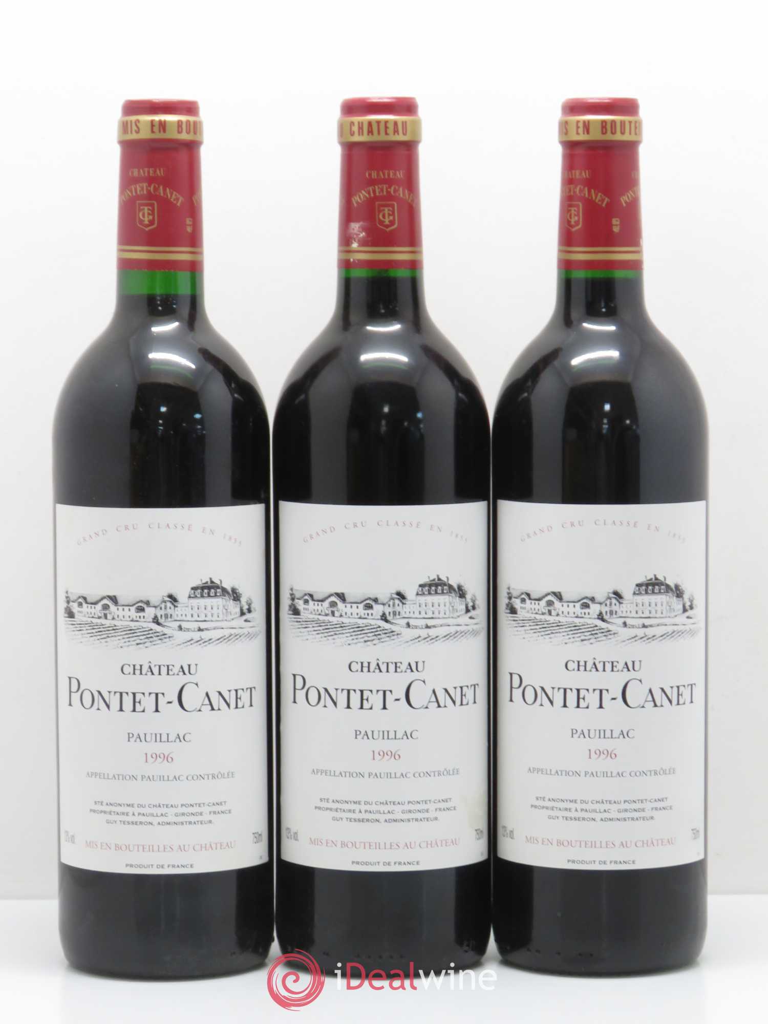 Château Pontet Canet 5ème Grand Cru Classé 1996 - Lot de 12 bouteilles - 4