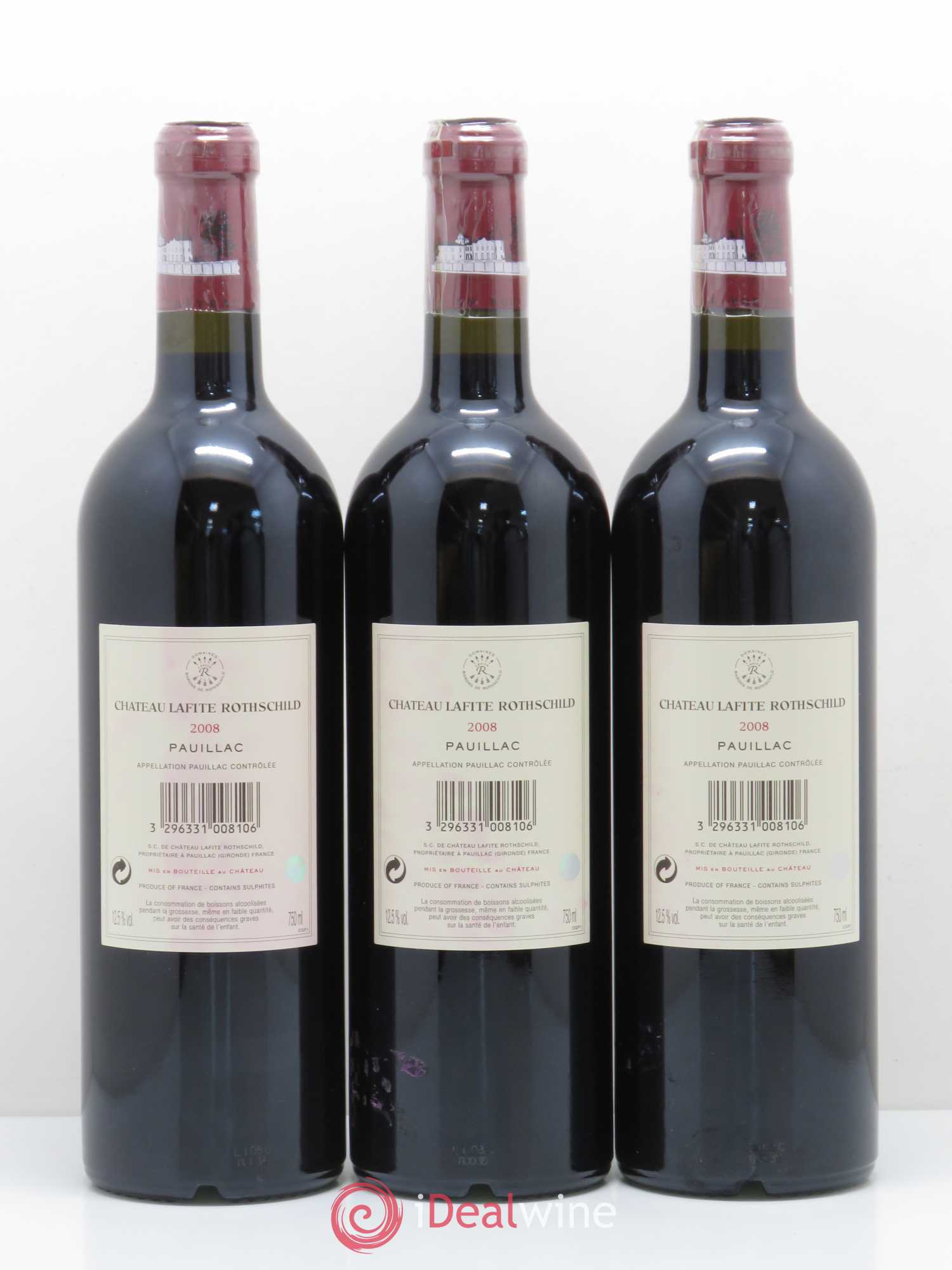 Château Lafite Rothschild 1er Grand Cru Classé 2008 - Lot de 6 bouteilles - 2