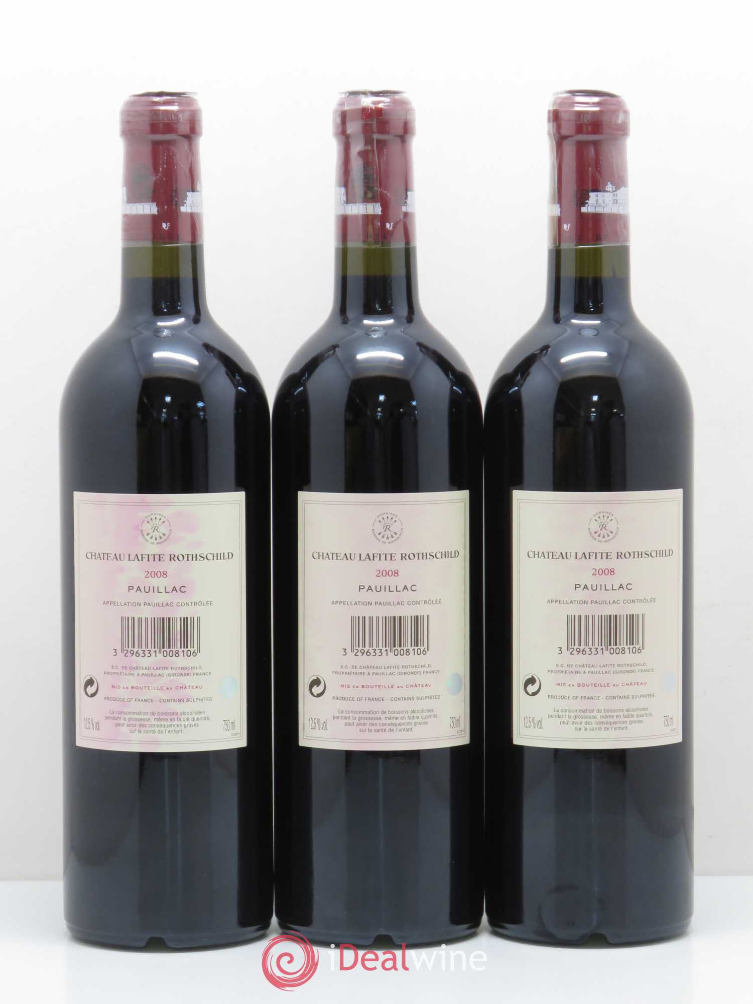 Château Lafite Rothschild 1er Grand Cru Classé 2008 - Lot de 6 bouteilles - 4