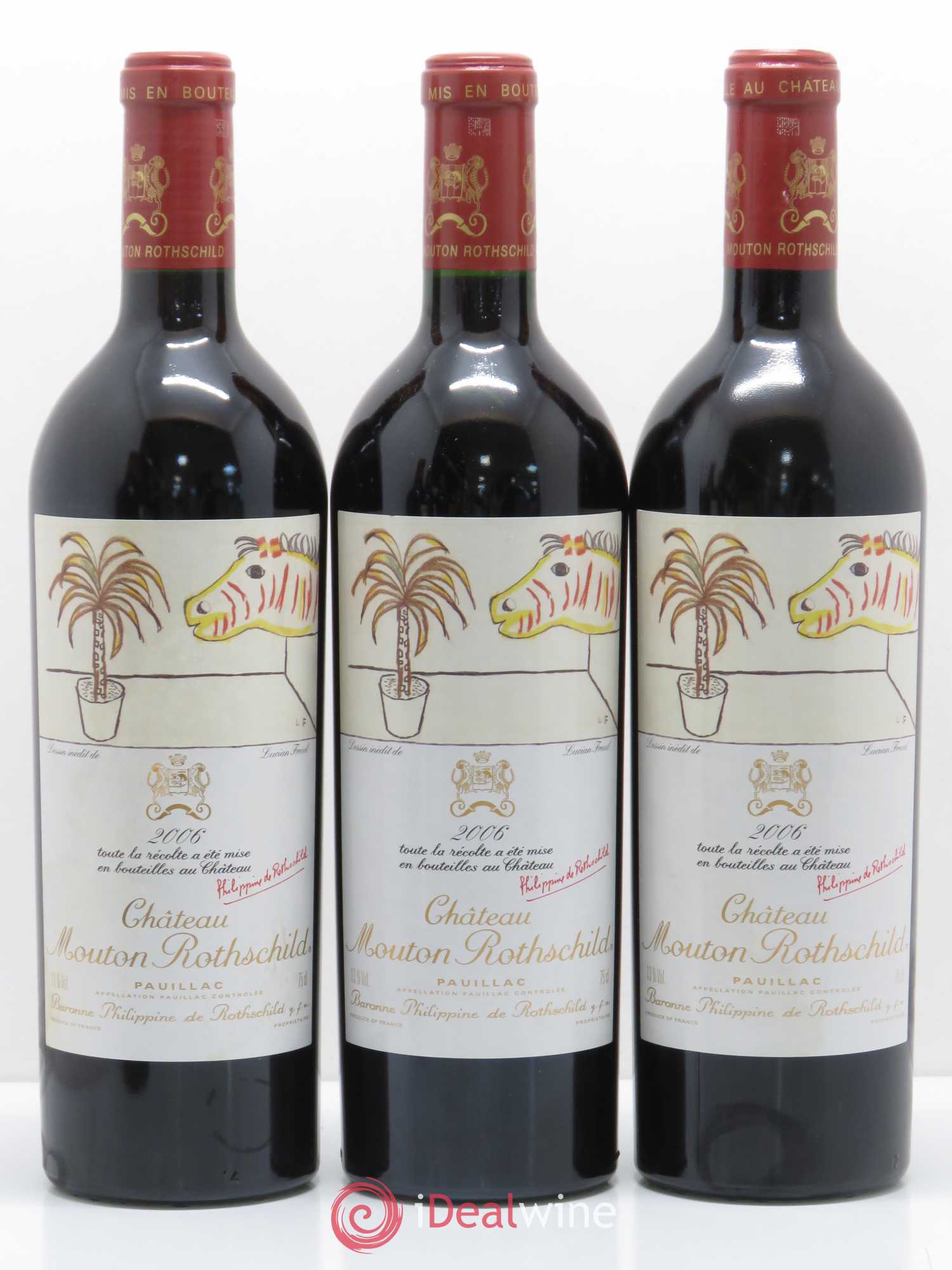 Château Mouton Rothschild 1er Grand Cru Classé 2006 - Lot de 6 bouteilles - 1