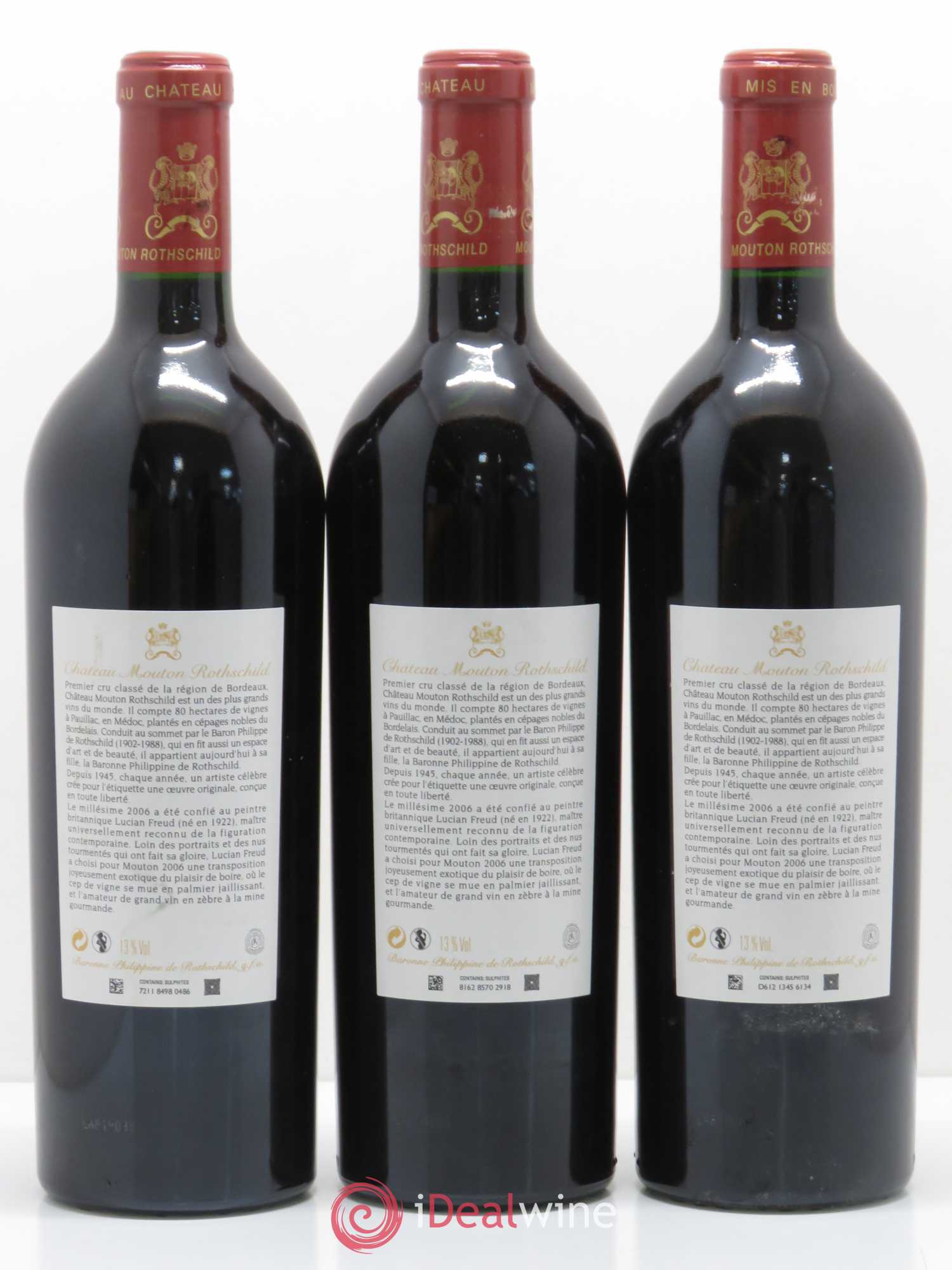 Château Mouton Rothschild 1er Grand Cru Classé 2006 - Lot de 6 bouteilles - 4