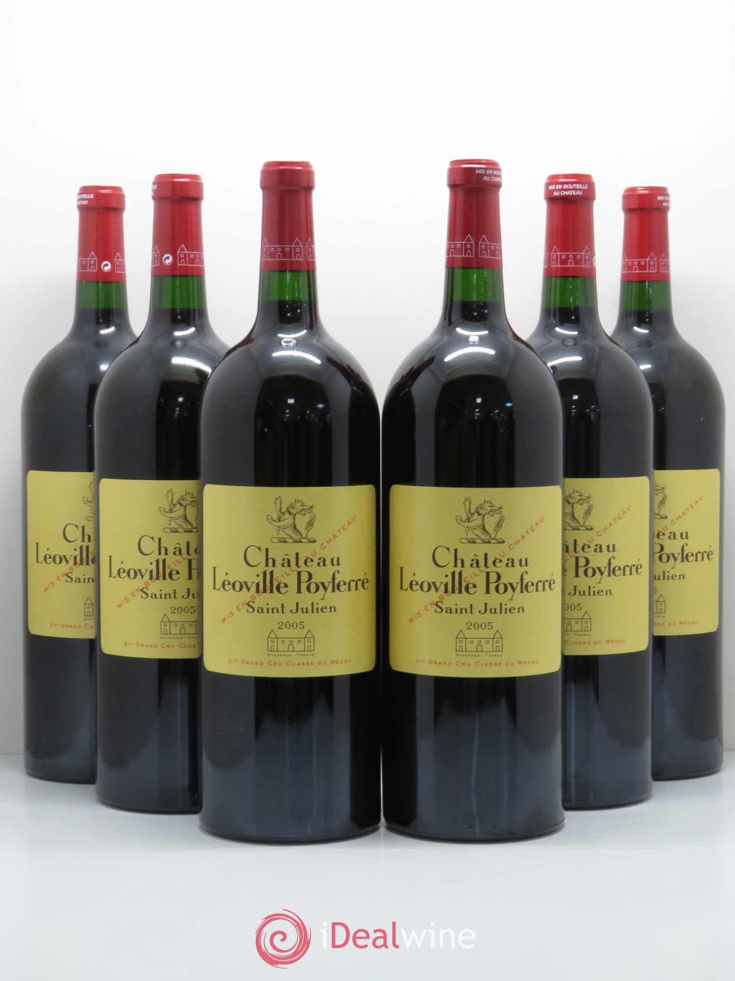 Château Léoville Poyferré 2ème Grand Cru Classé 2005 - Lot de 6 magnums - 0