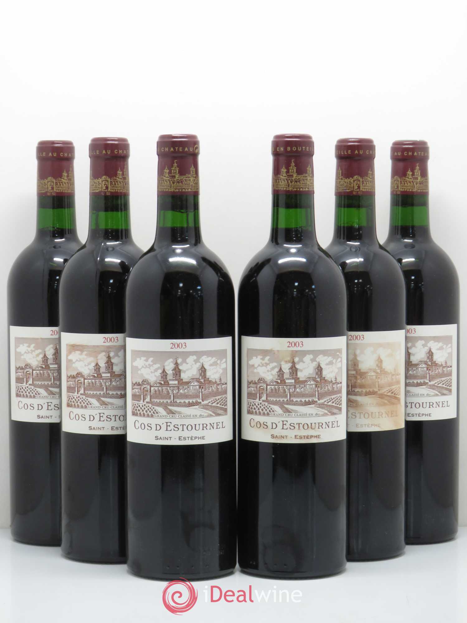 Cos d'Estournel 2ème Grand Cru Classé 2003 - Lot de 6 bouteilles - 0