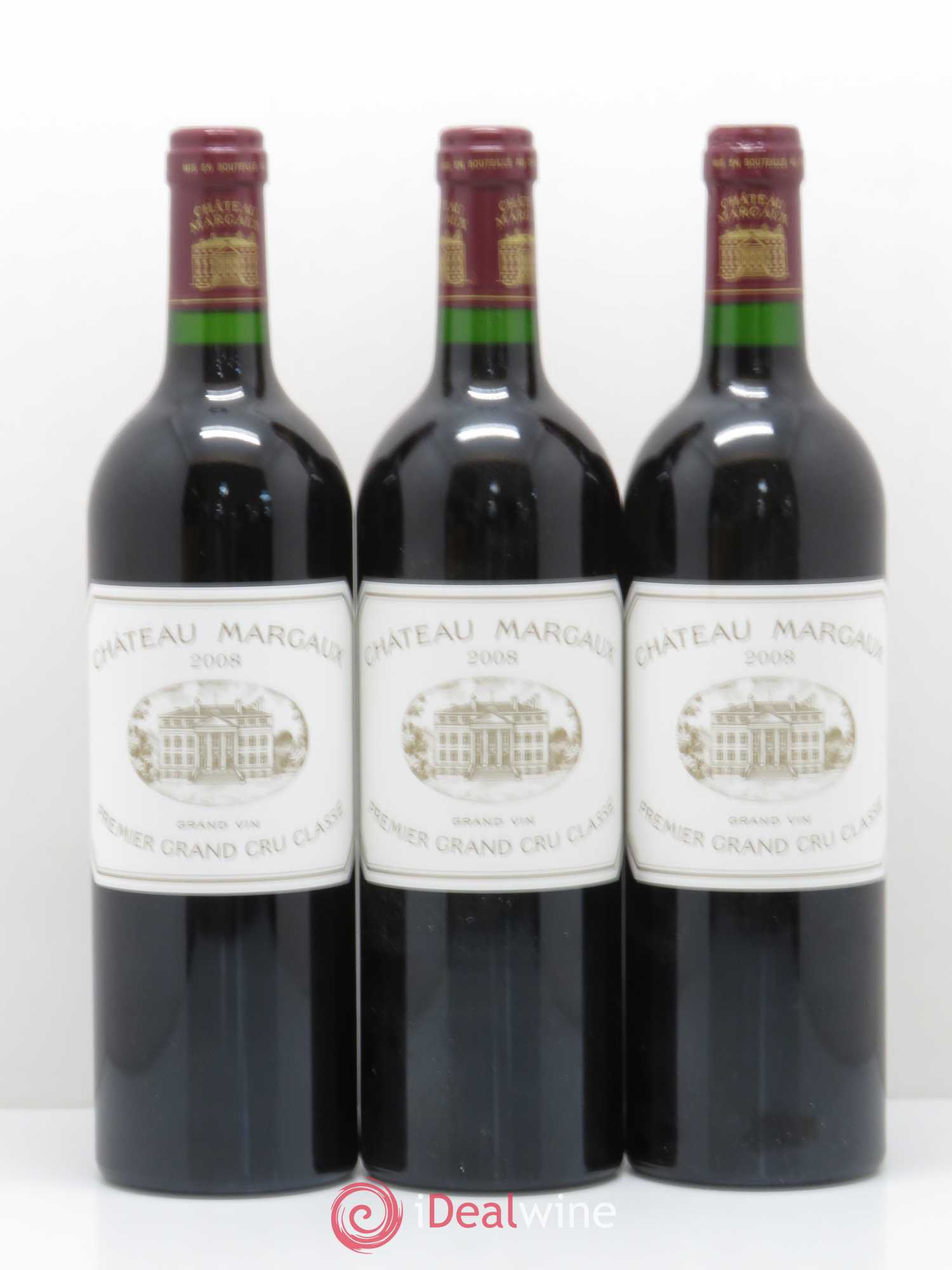 Château Margaux 1er Grand Cru Classé 2008 - Lot de 6 bouteilles - 1