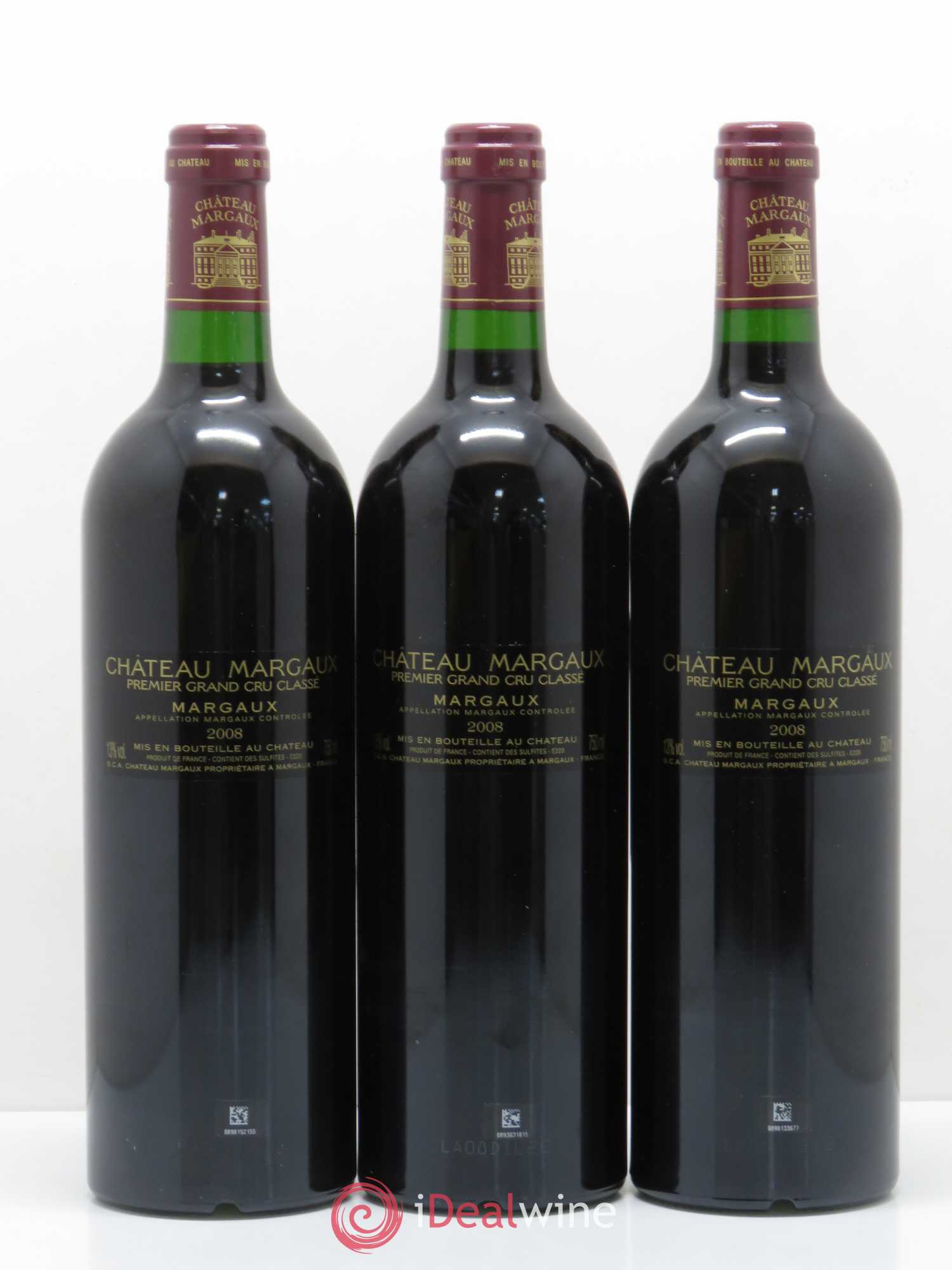 Château Margaux 1er Grand Cru Classé 2008 - Lot de 6 bouteilles - 4