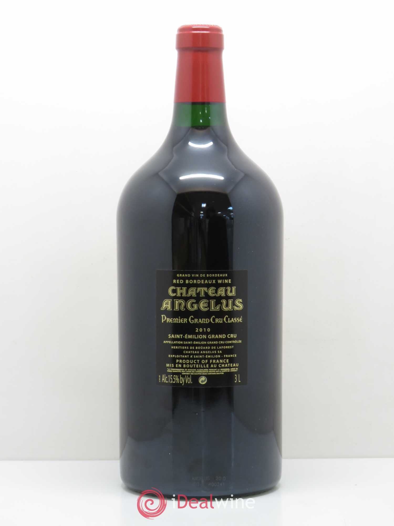 Château Angélus 1er Grand Cru Classé A 2010 - Lot de 1 double magnum - 1