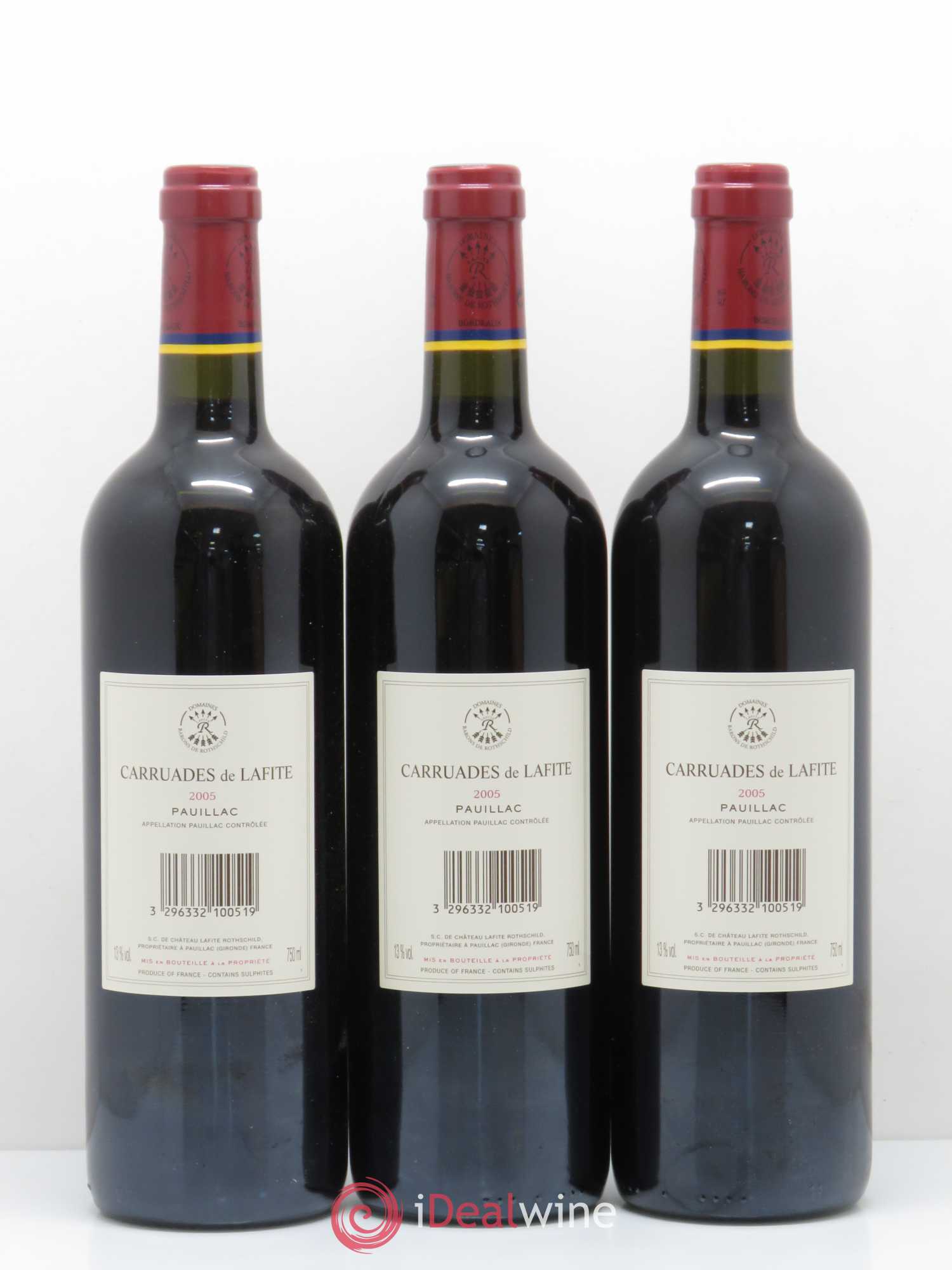 Carruades de Lafite Rothschild Second Vin 2005 - Lot de 6 bouteilles - 2