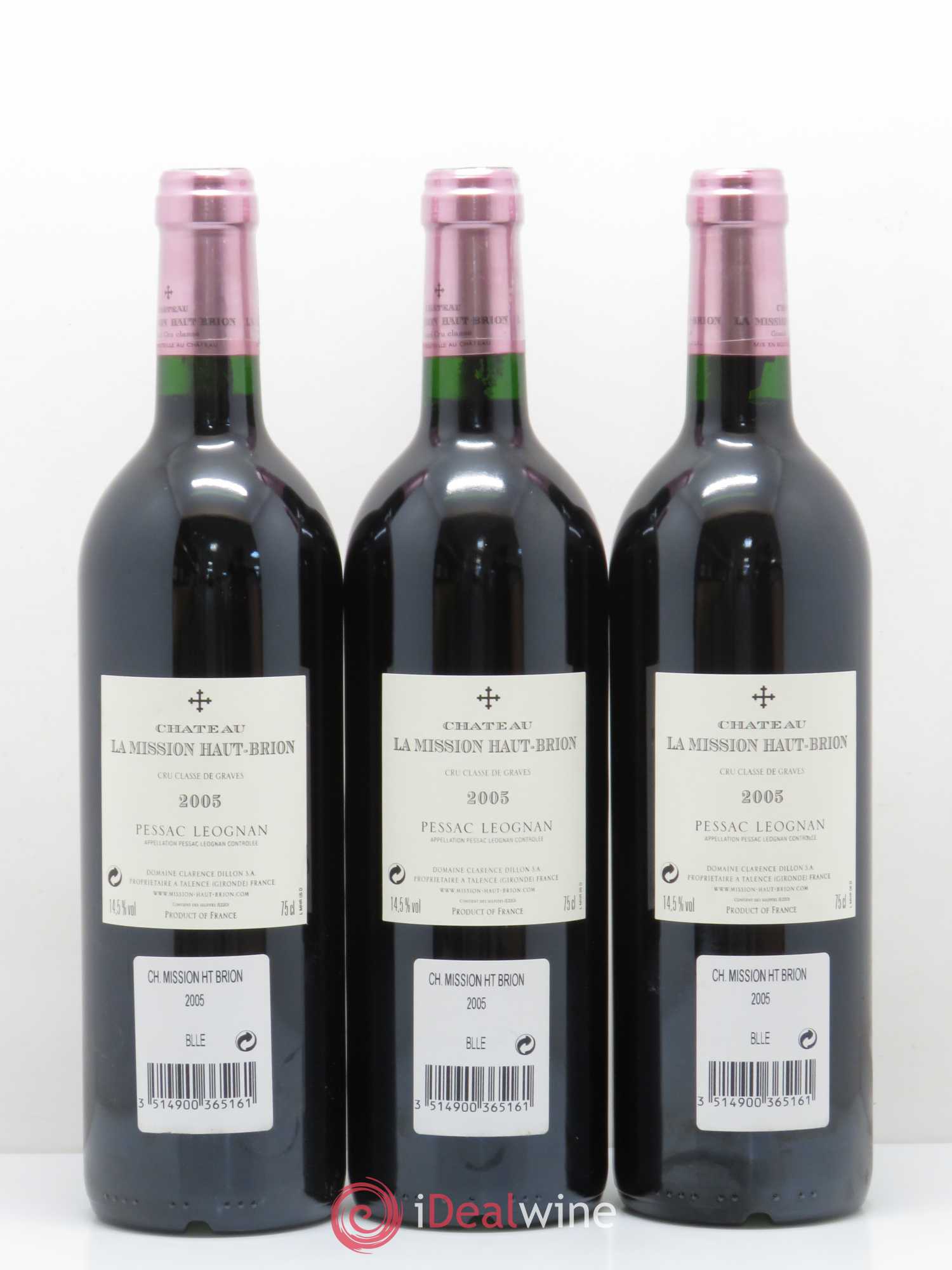 Château la Mission Haut-Brion Cru Classé de Graves 2005 - Lot de 6 bouteilles - 2