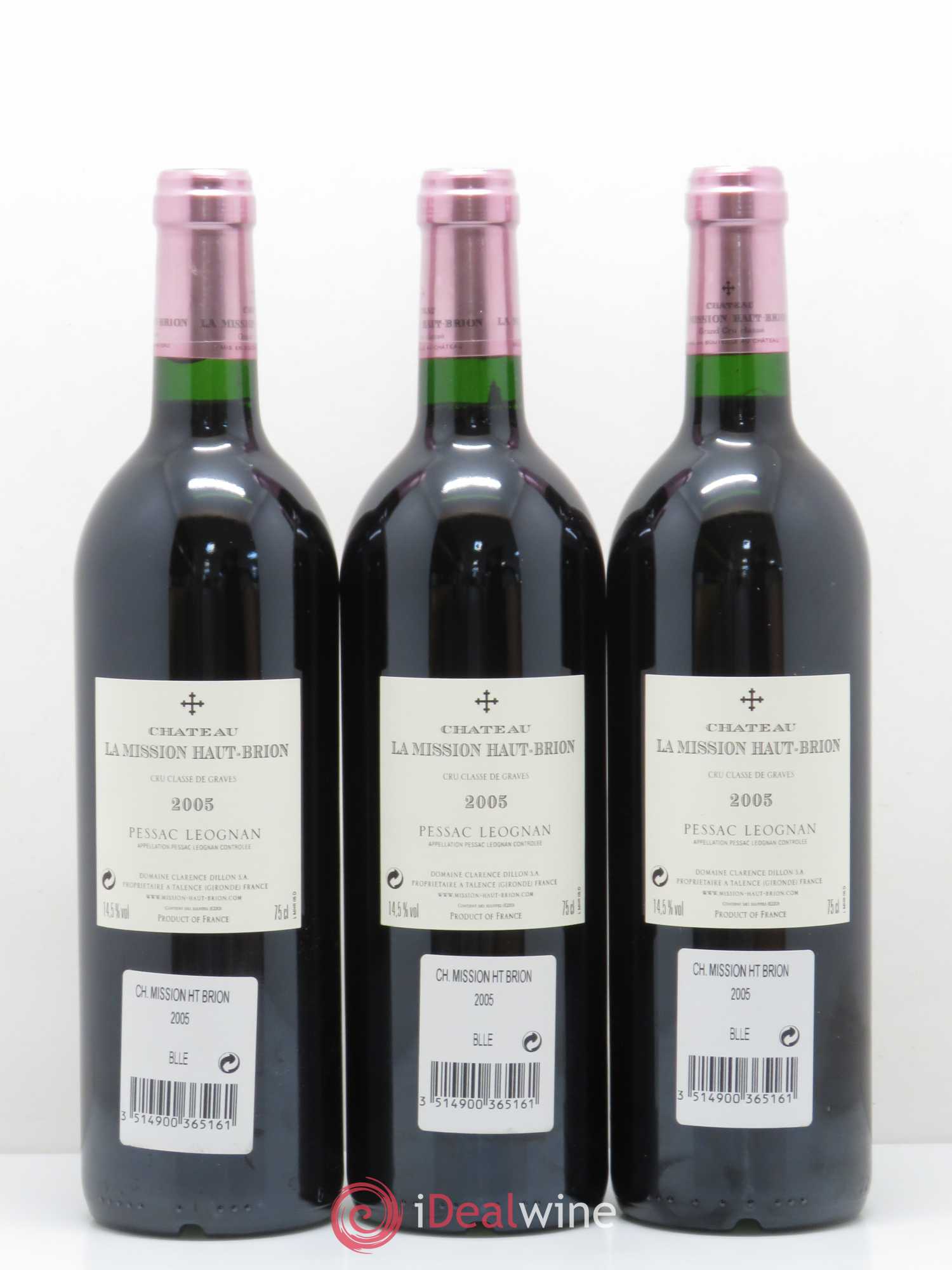 Château la Mission Haut-Brion Cru Classé de Graves 2005 - Lot de 6 bouteilles - 4