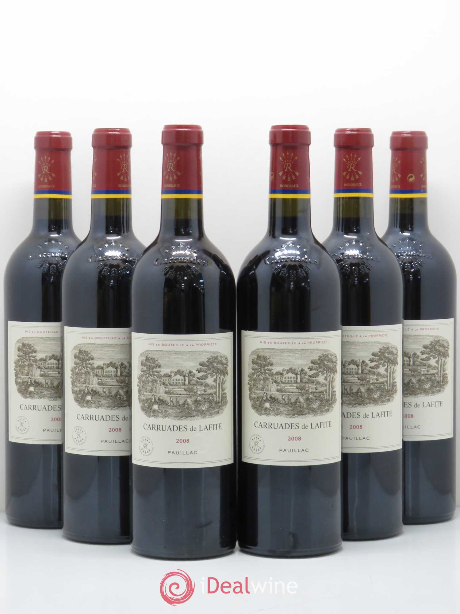 Carruades de Lafite Rothschild Second Vin 2008 - Lot de 6 bouteilles - 0