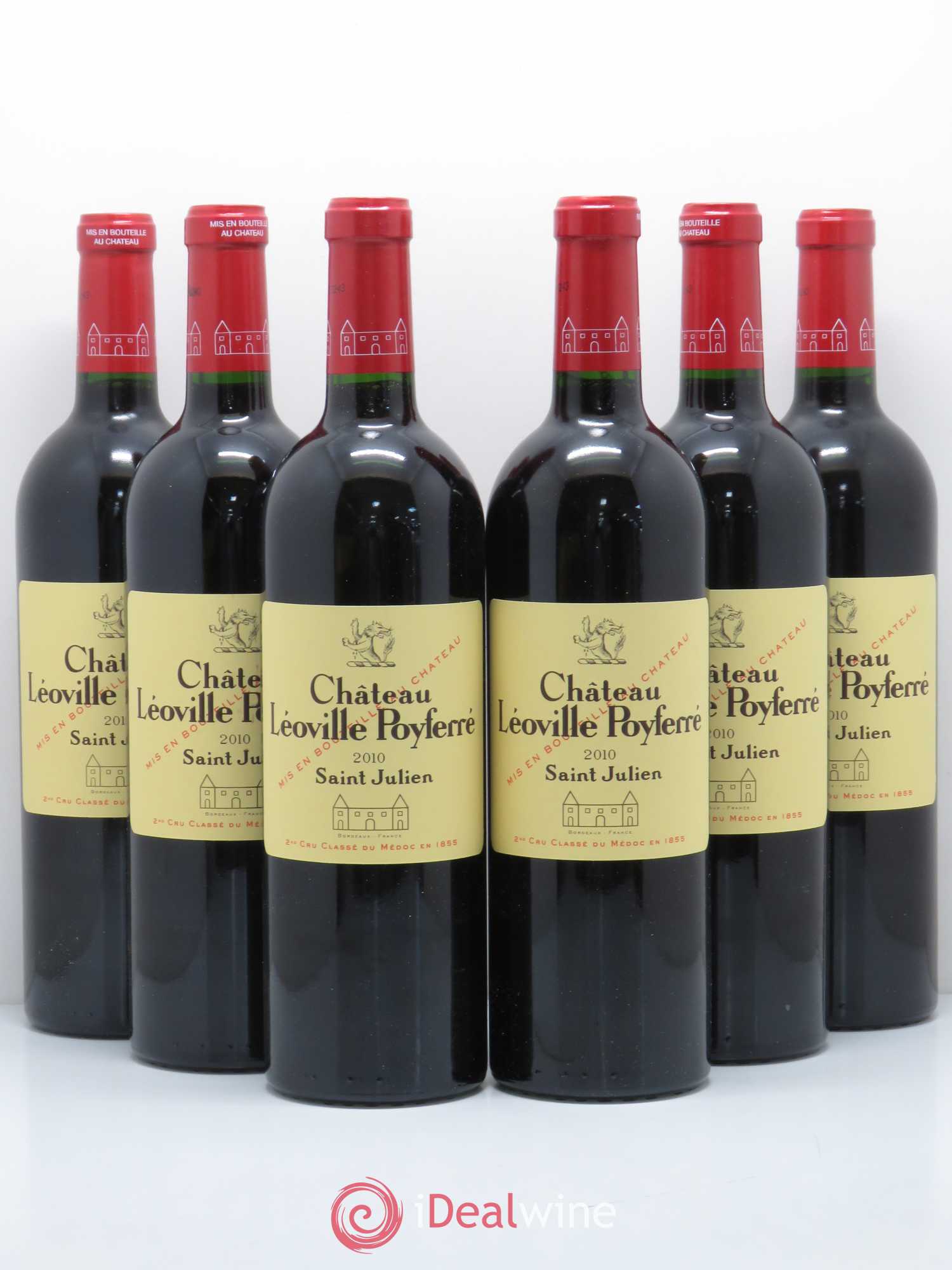 Château Léoville Poyferré 2ème Grand Cru Classé 2010 - Lot de 6 bouteilles - 0