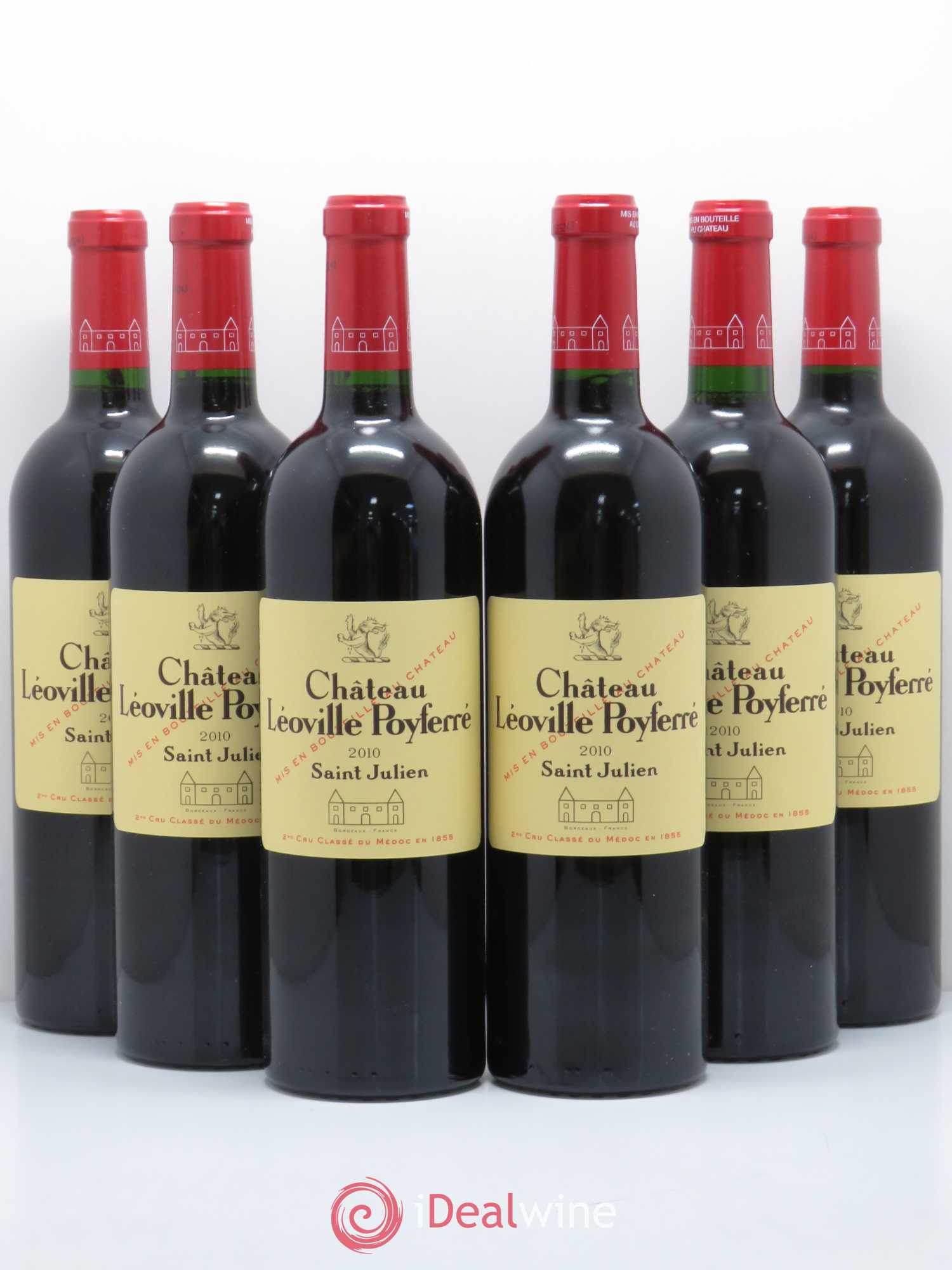 Château Léoville Poyferré 2ème Grand Cru Classé 2010 - Lot de 6 bouteilles - 0