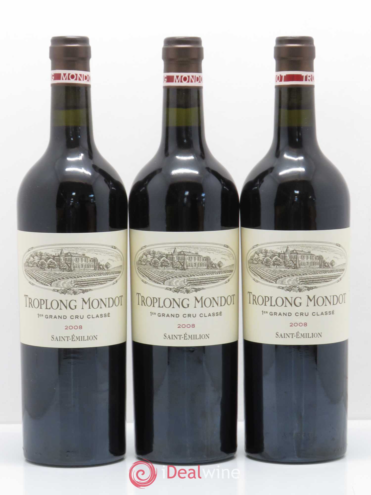 Château Troplong Mondot 1er Grand Cru Classé B 2008 - Lot de 6 bouteilles - 2