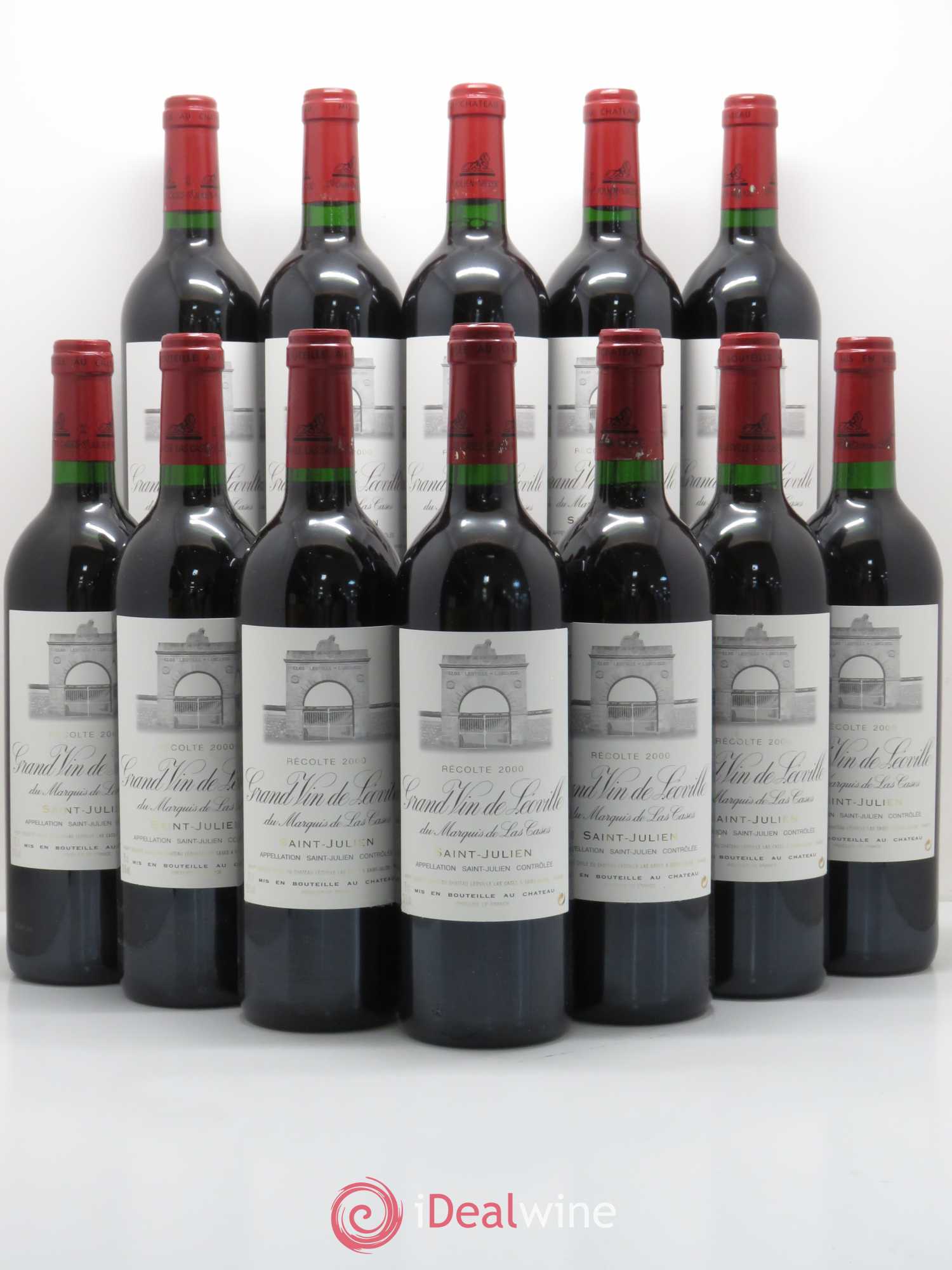 Château Léoville Las Cases 2ème Grand Cru Classé 2000 - Lot de 12 bouteilles - 0