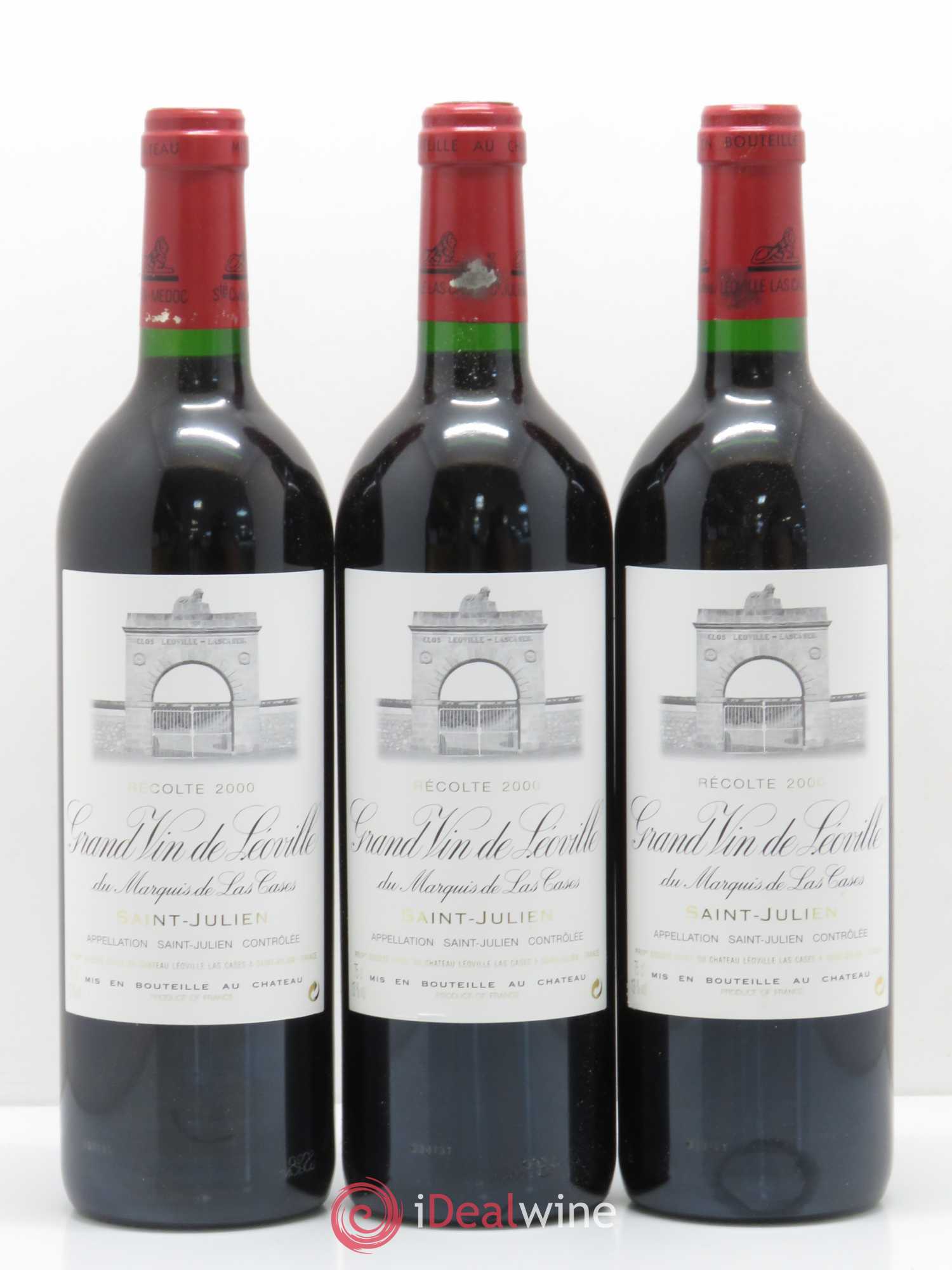 Château Léoville Las Cases 2ème Grand Cru Classé 2000 - Lot de 12 bouteilles - 1