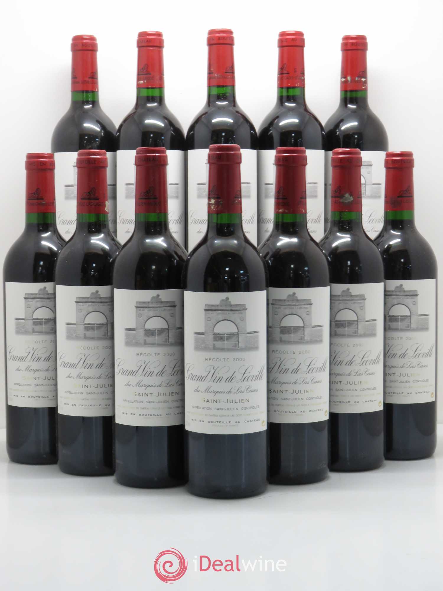 Château Léoville Las Cases 2ème Grand Cru Classé 2000 - Lot de 12 bouteilles - 0