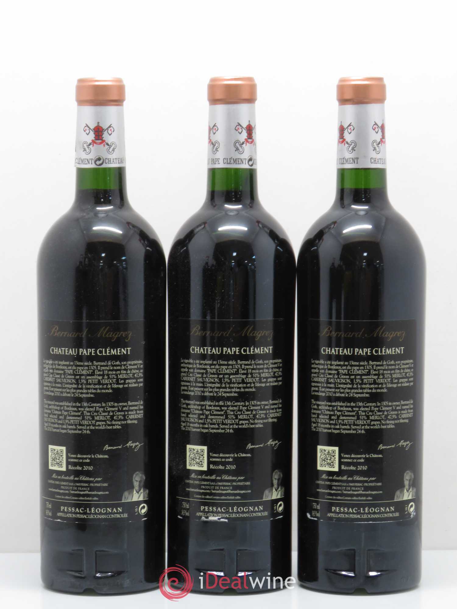 Château Pape Clément Cru Classé de Graves 2010 - Lot de 6 bouteilles - 2