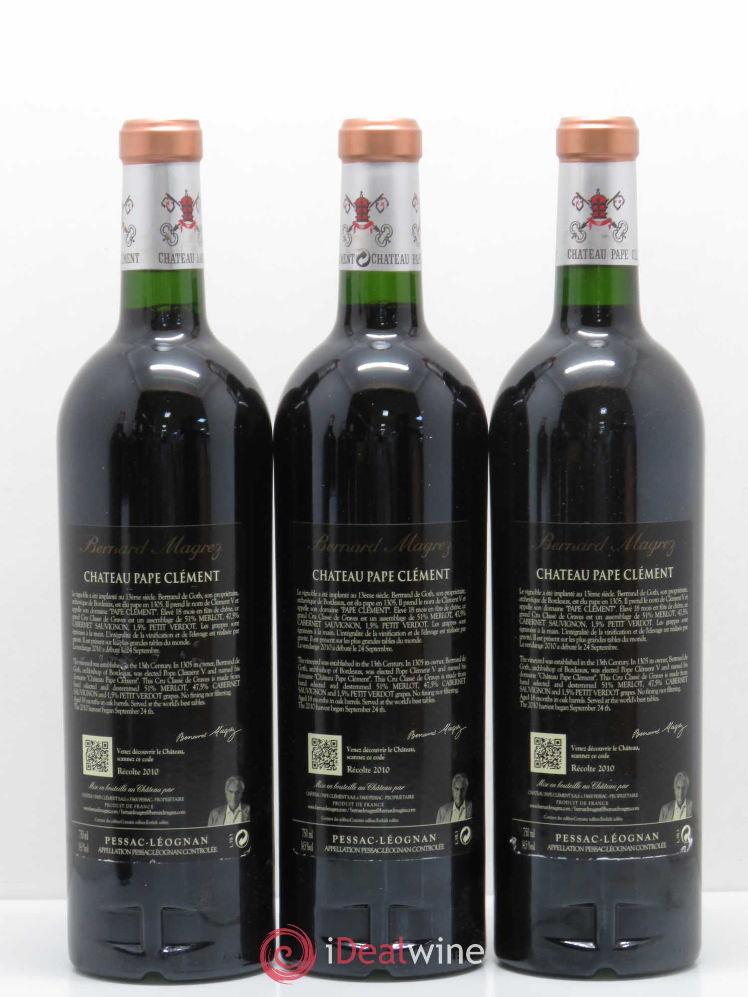 Château Pape Clément Cru Classé de Graves 2010 - Lot de 6 bouteilles - 2