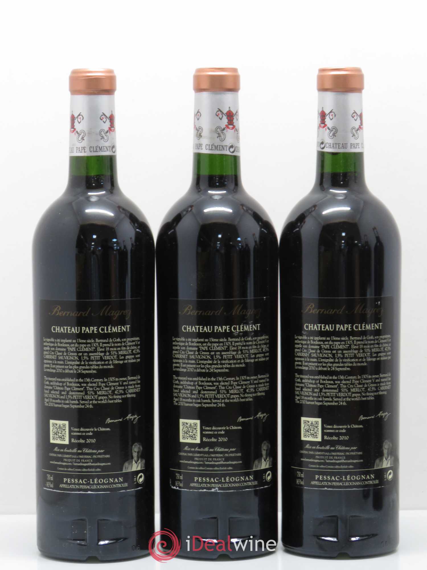Château Pape Clément Cru Classé de Graves 2010 - Lot de 6 bouteilles - 4