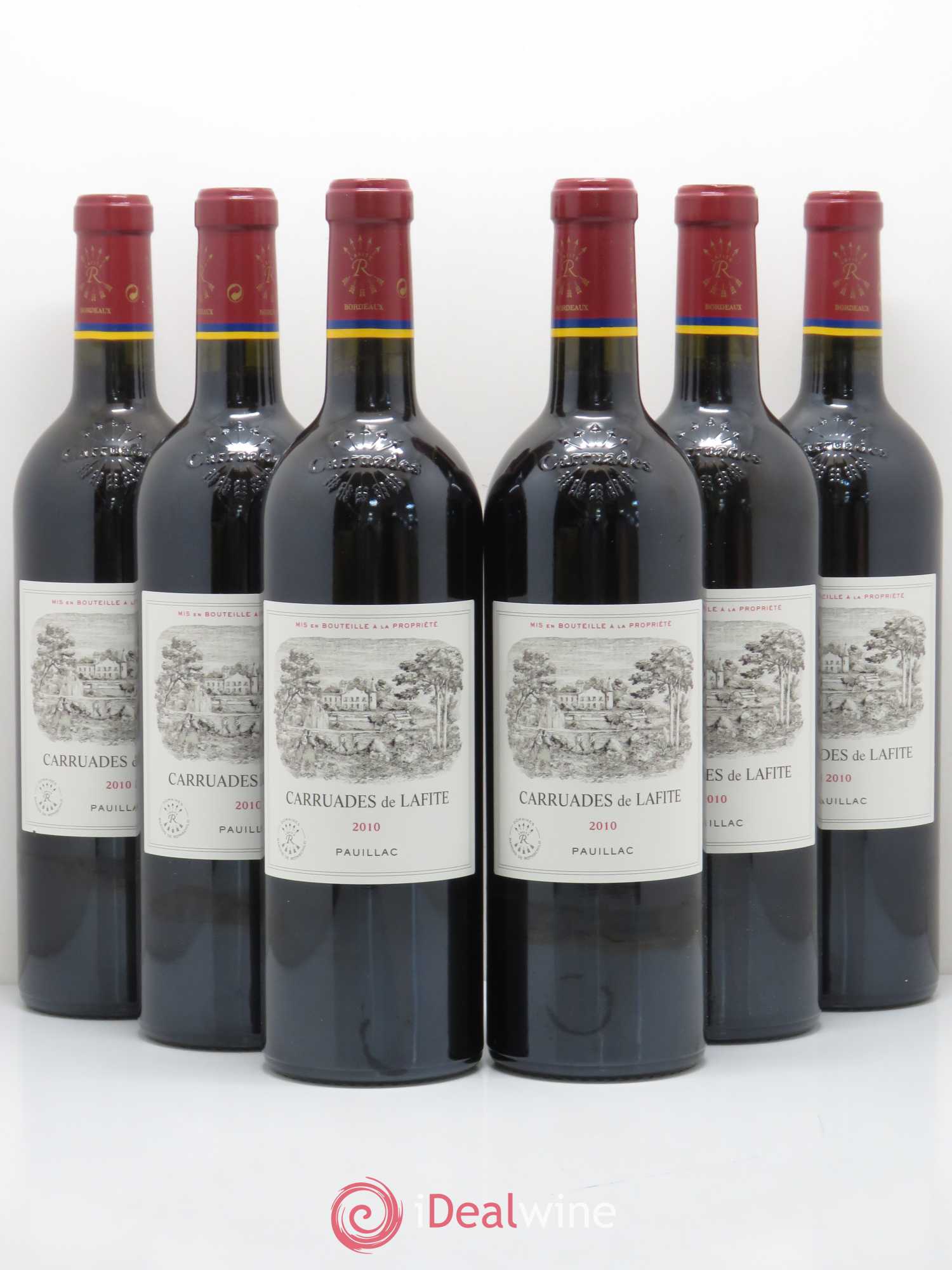 Carruades de Lafite Rothschild Second Vin 2010 - Lot de 6 bouteilles - 0