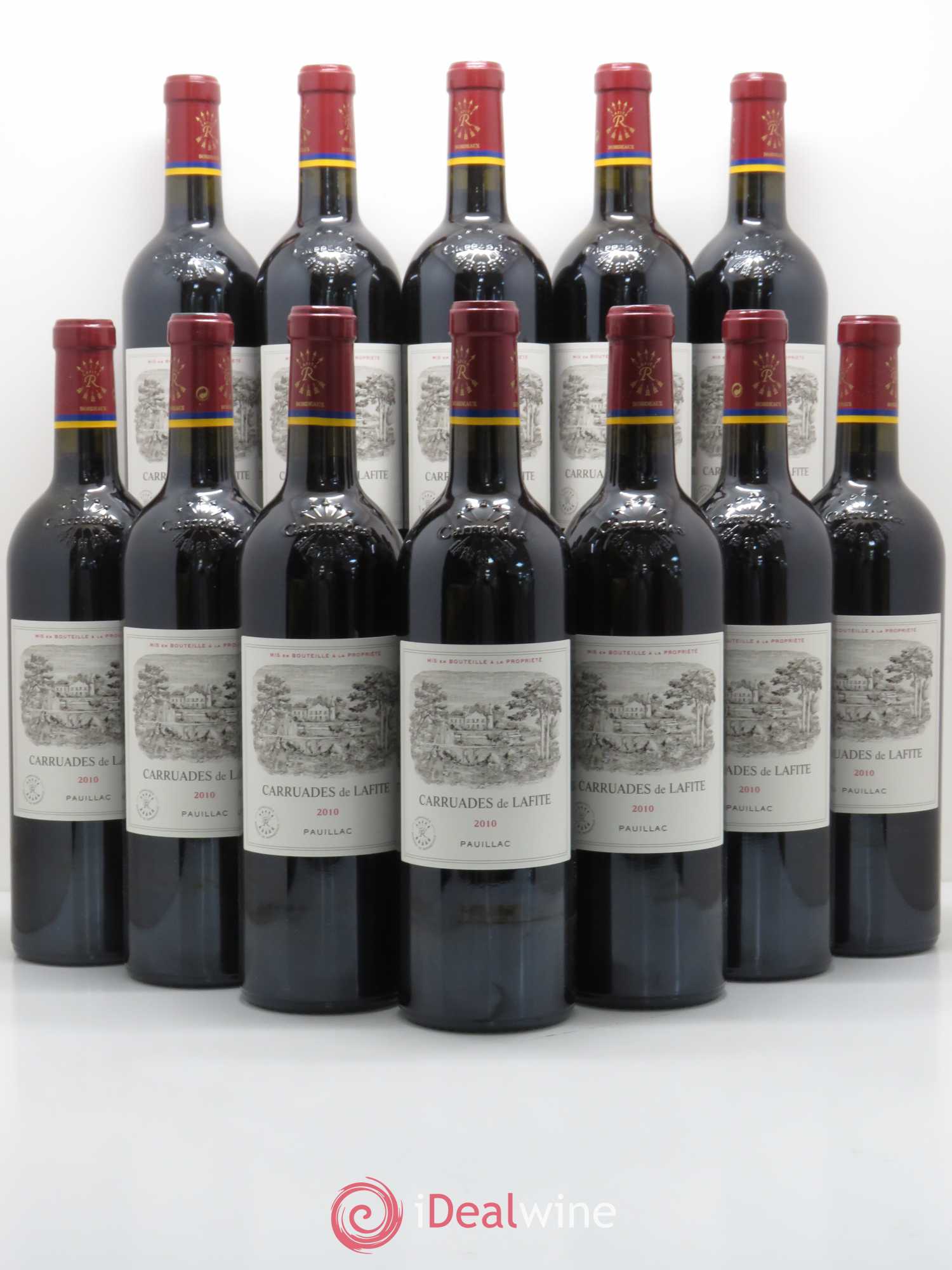 Carruades de Lafite Rothschild Second Vin 2010 - Lot de 12 bouteilles - 0