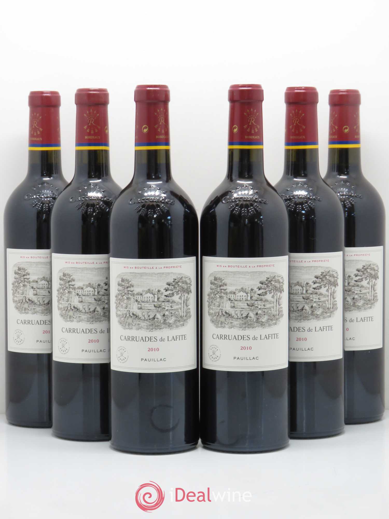Carruades de Lafite Rothschild Second Vin 2010 - Lot de 6 bouteilles - 0
