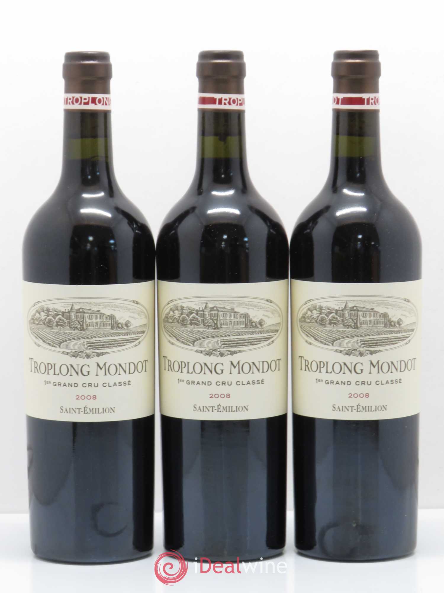 Château Troplong Mondot 1er Grand Cru Classé B 2008 - Lot de 6 bouteilles - 2