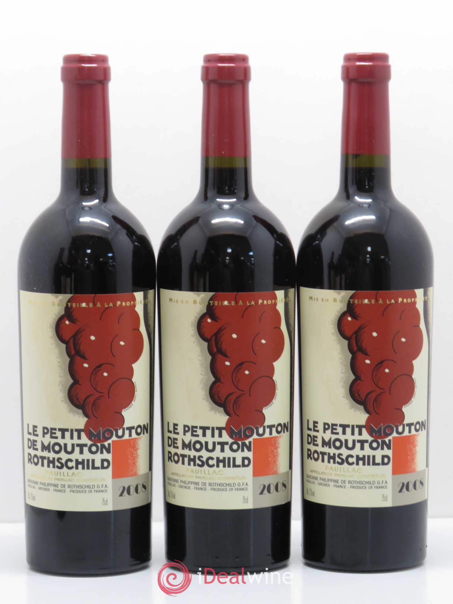 Petit Mouton Second Vin 2008 - Lot de 6 bouteilles - 1