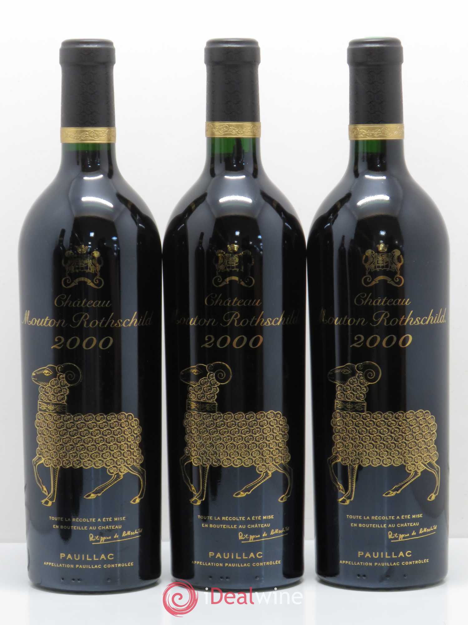 Château Mouton Rothschild 1er Grand Cru Classé 2000 - Lot de 6 bouteilles - 1