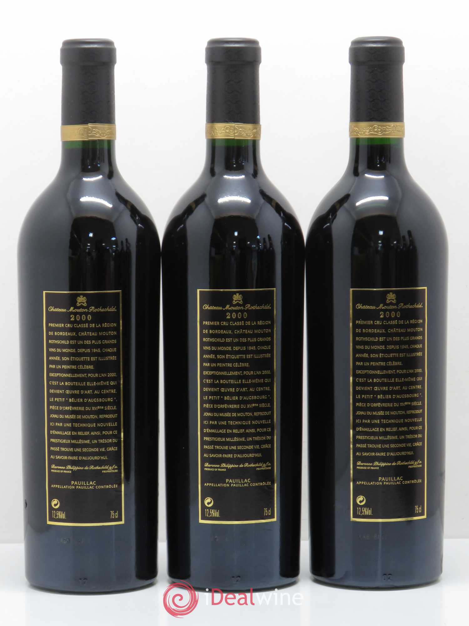 Château Mouton Rothschild 1er Grand Cru Classé 2000 - Lot de 6 bouteilles - 4