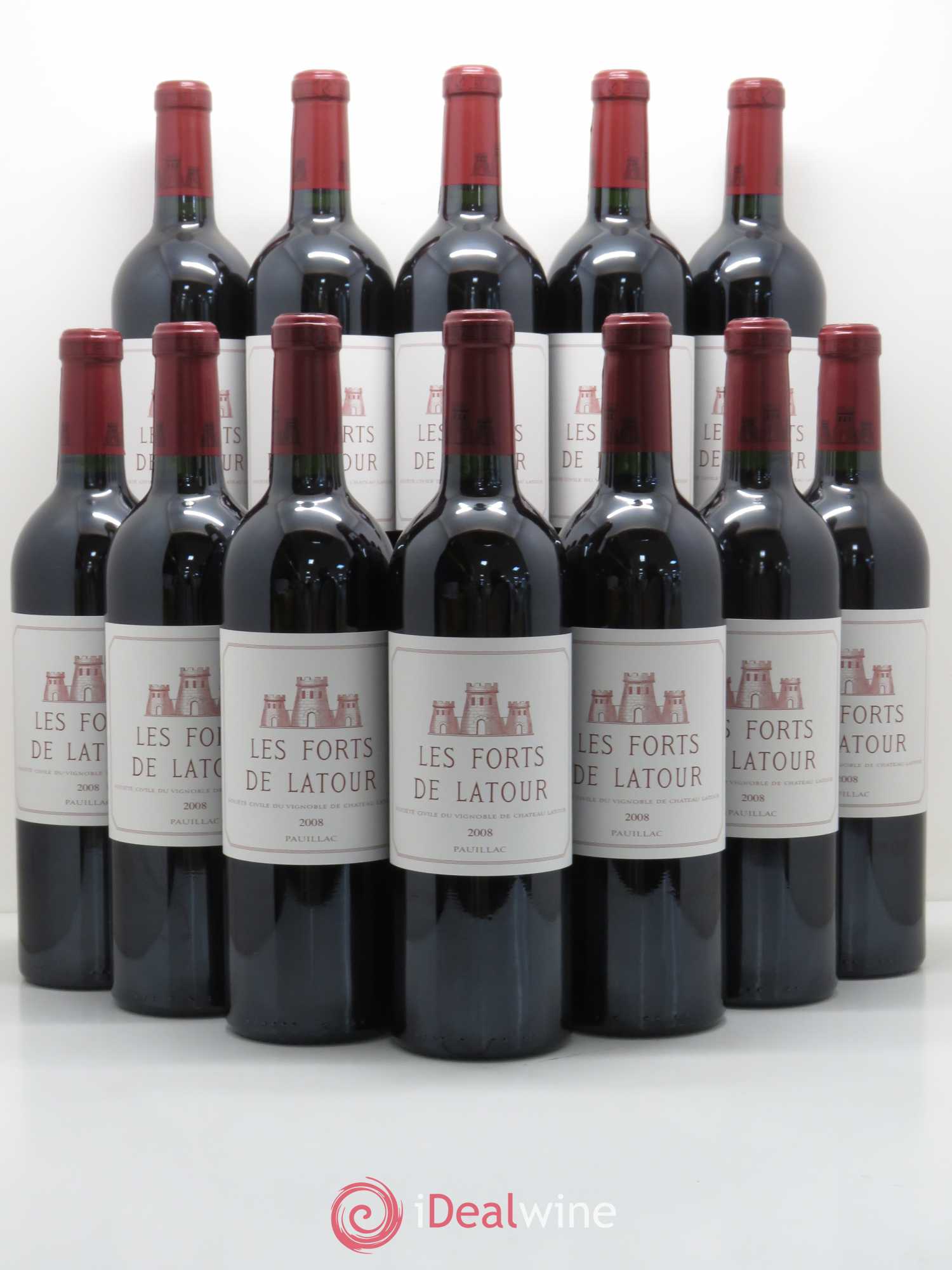 Les Forts de Latour Second Vin 2008 - Lot de 12 bouteilles - 0