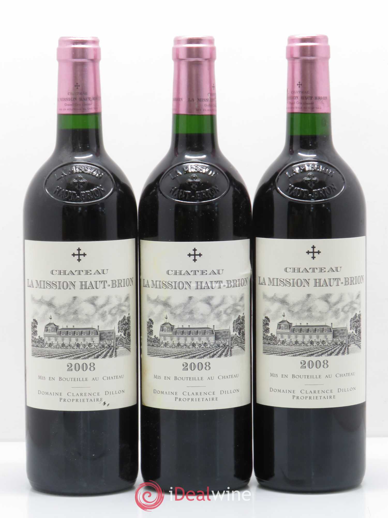 Château la Mission Haut-Brion Cru Classé de Graves 2008 - Lot de 10 bouteilles - 1