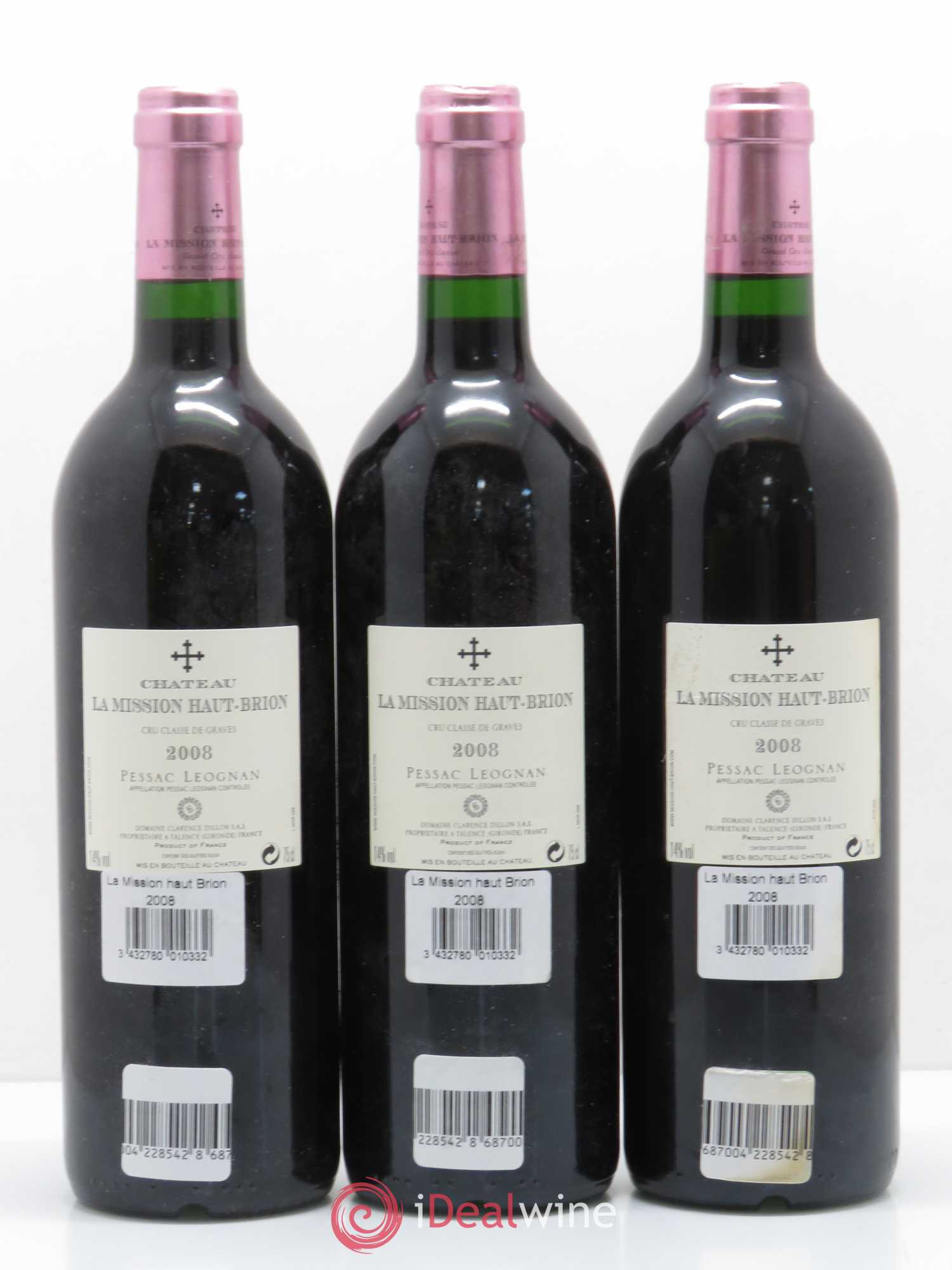 Château la Mission Haut-Brion Cru Classé de Graves 2008 - Lot de 10 bouteilles - 4