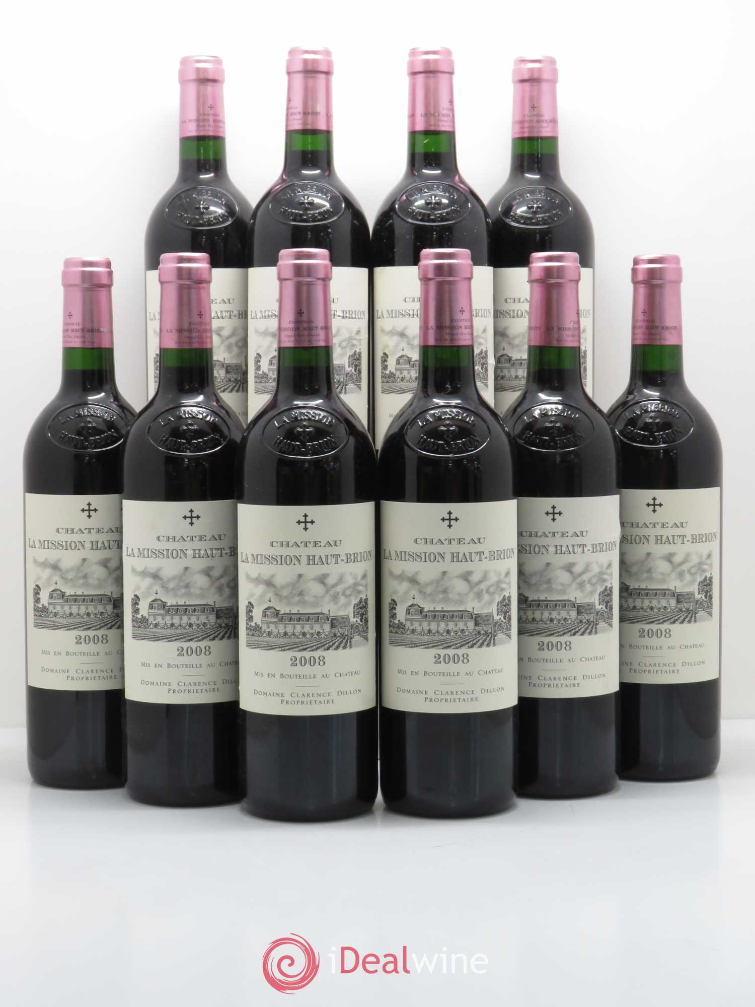 Château la Mission Haut-Brion Cru Classé de Graves 2008 - Lot de 10 bouteilles - 0