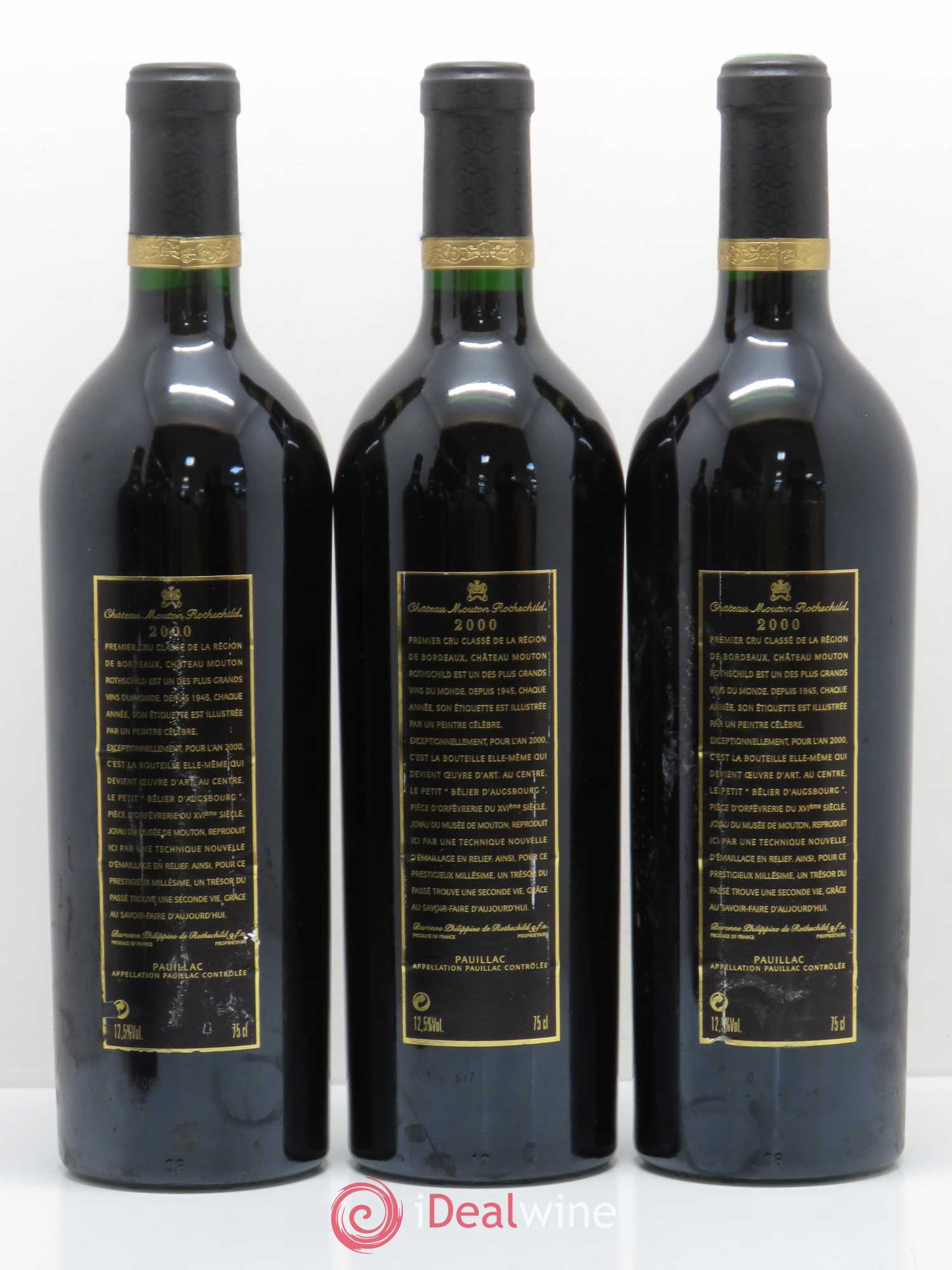 Château Mouton Rothschild 1er Grand Cru Classé 2000 - Lot de 6 bouteilles - 2