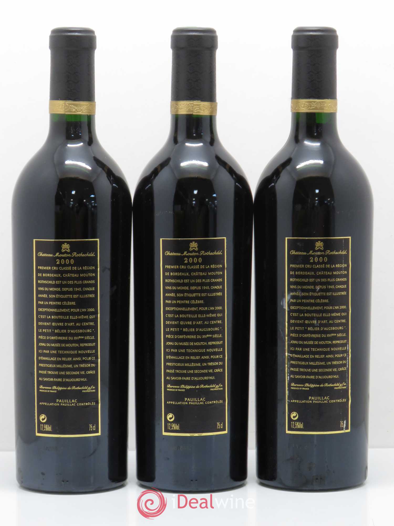 Château Mouton Rothschild 1er Grand Cru Classé 2000 - Lot de 6 bouteilles - 4