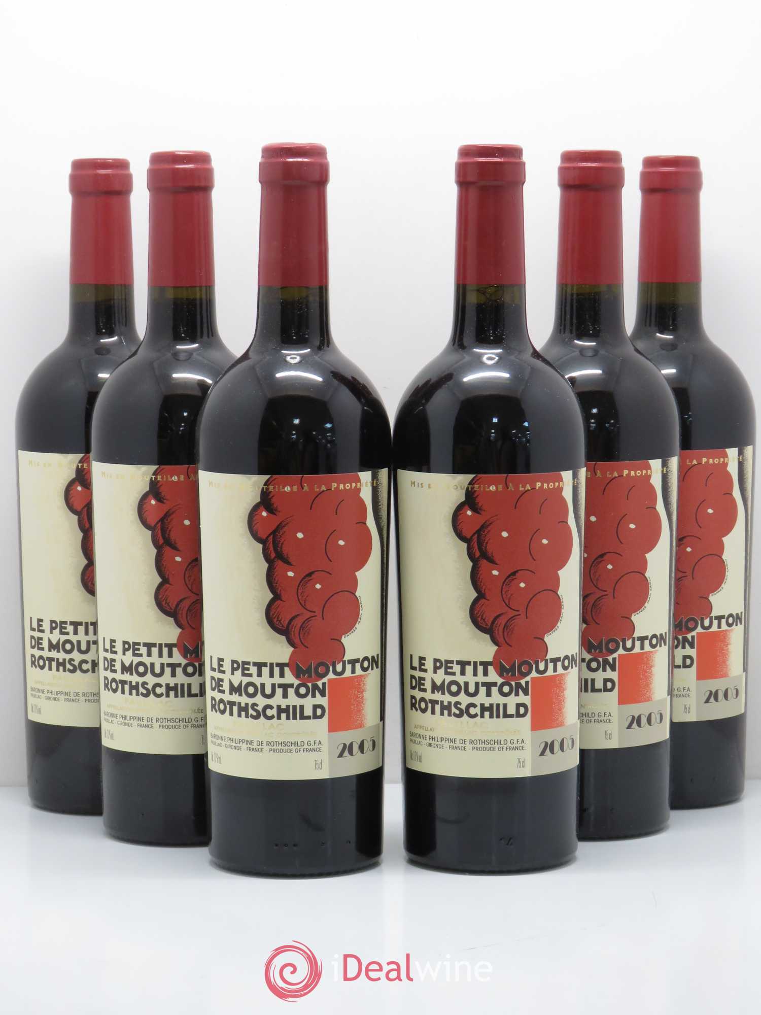 Petit Mouton Second Vin 2005 - Lot de 6 bouteilles - 0