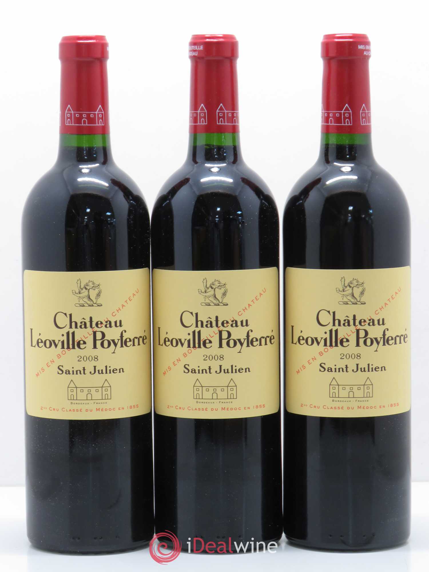 Château Léoville Poyferré 2ème Grand Cru Classé 2008 - Lot de 12 bouteilles - 3