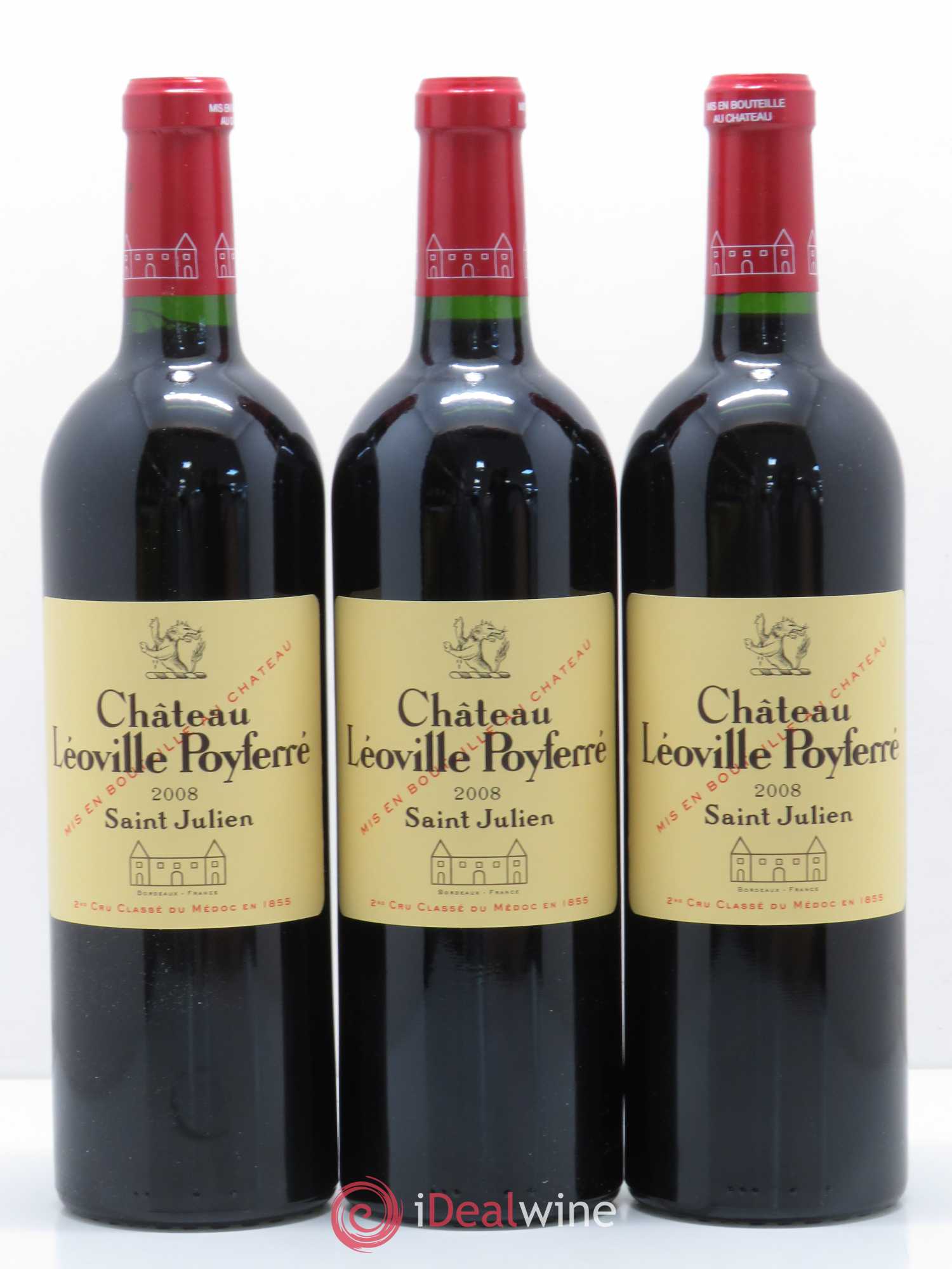 Château Léoville Poyferré 2ème Grand Cru Classé 2008 - Lot de 12 bouteilles - 2