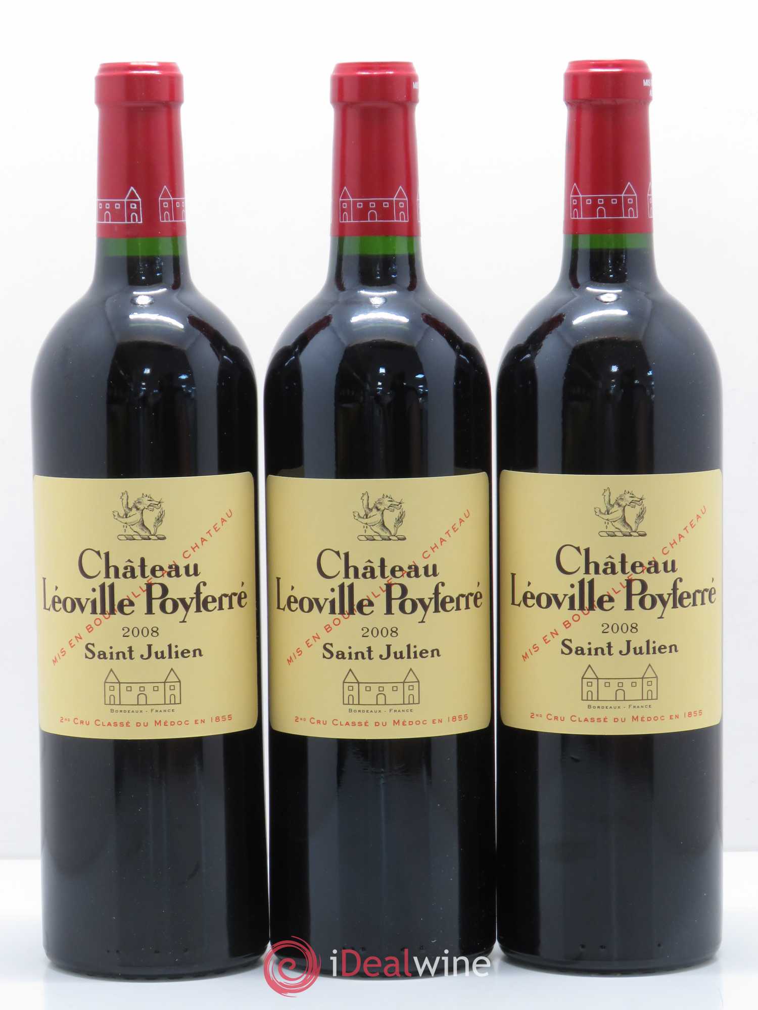 Château Léoville Poyferré 2ème Grand Cru Classé 2008 - Lot de 12 bouteilles - 3