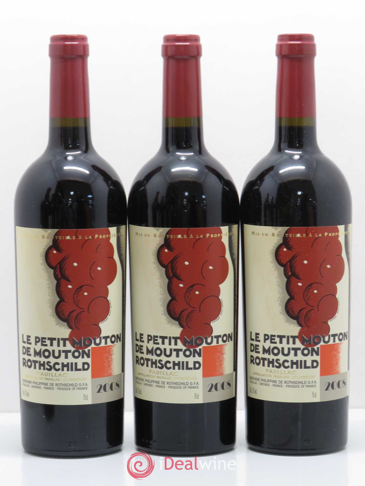 Petit Mouton Second Vin 2008 - Lot de 6 bouteilles - 1