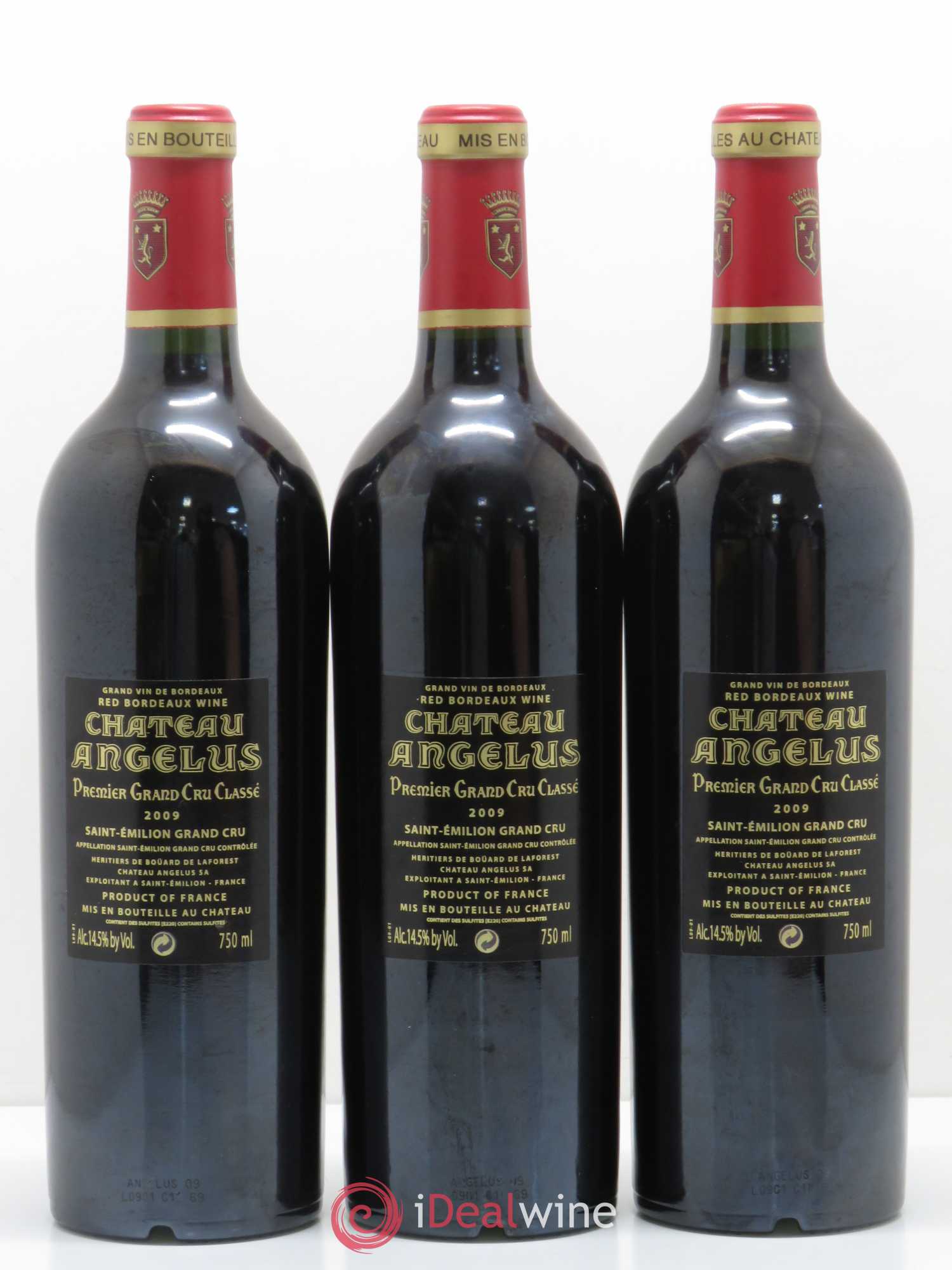 Château Angélus 1er Grand Cru Classé A 2009 - Lot de 12 bouteilles - 4