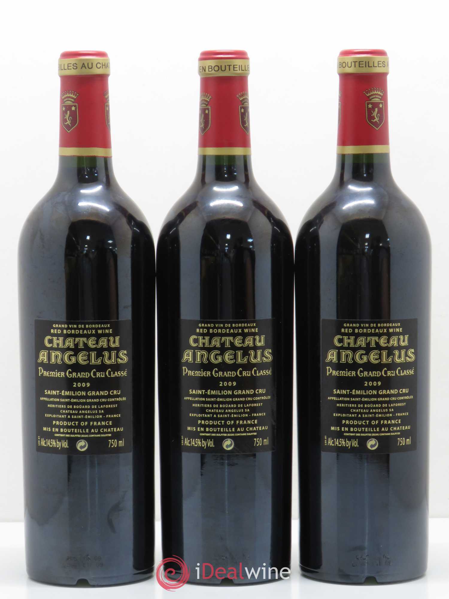 Château Angélus 1er Grand Cru Classé A 2009 - Lot de 12 bouteilles - 6